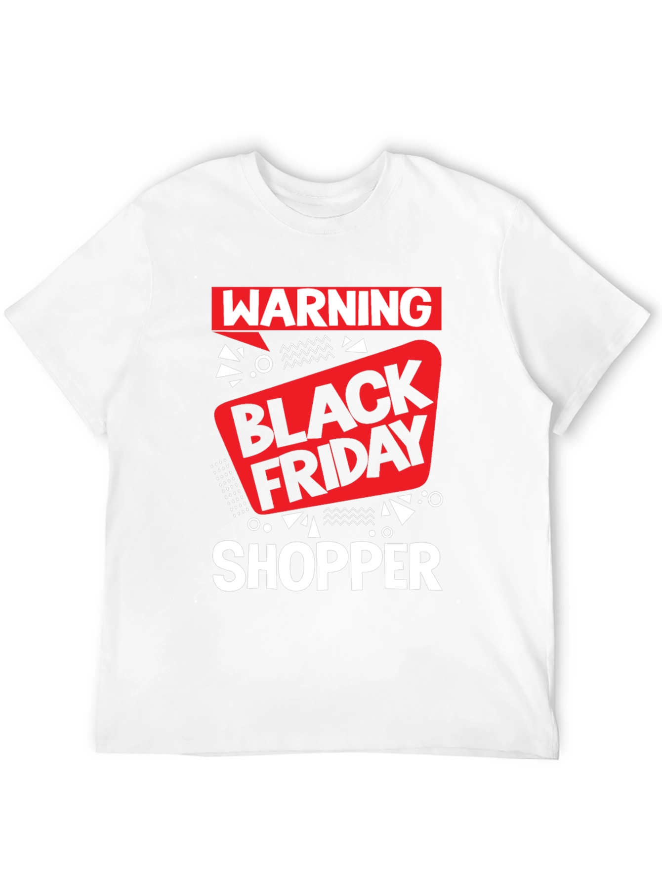 Warning Black Friday Shopper Graphic Tee