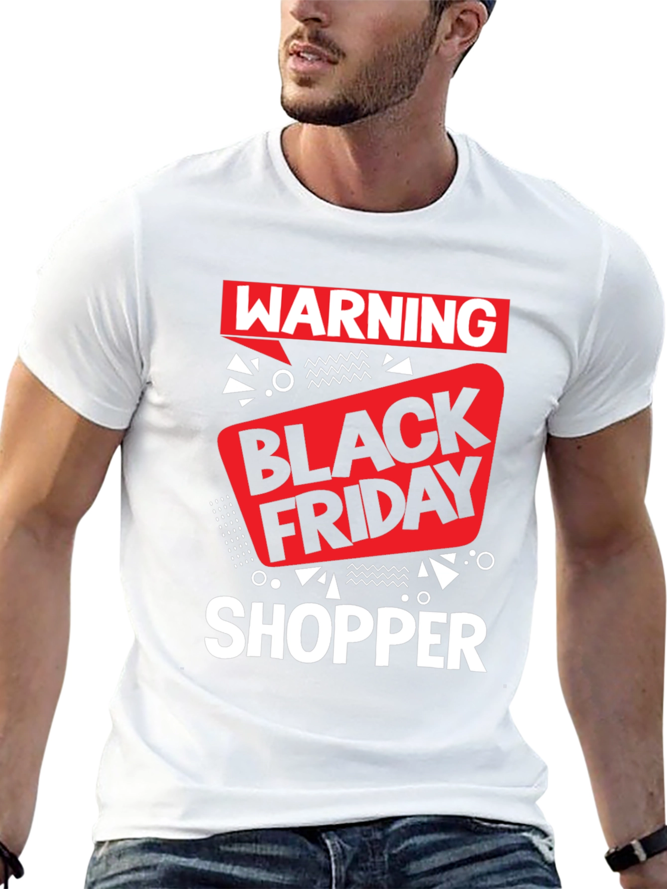 Warning Black Friday Shopper Graphic Tee