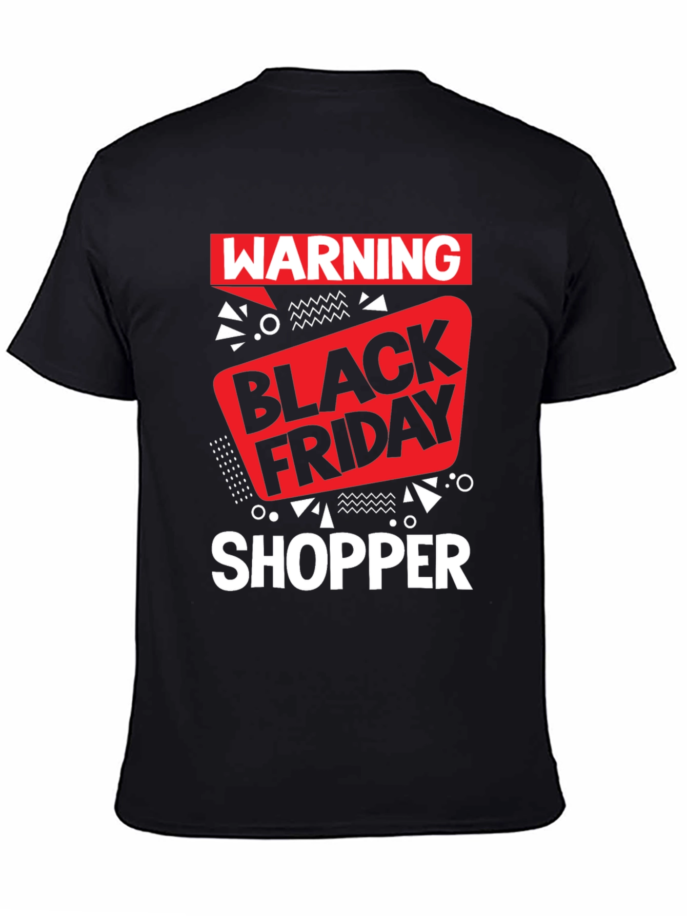 Warning Black Friday Shopper Graphic Tee