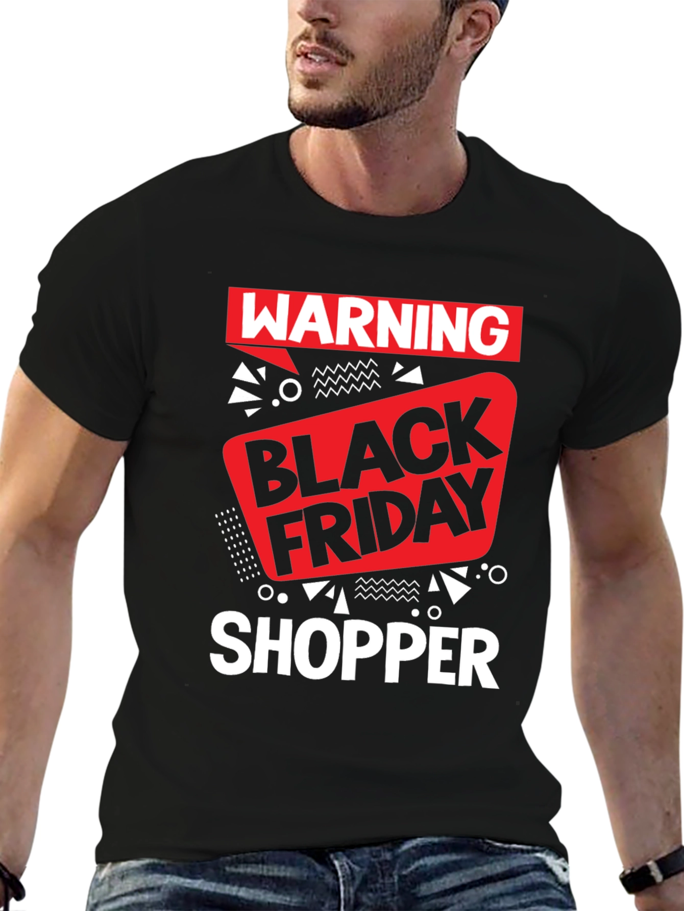 Warning Black Friday Shopper Graphic Tee