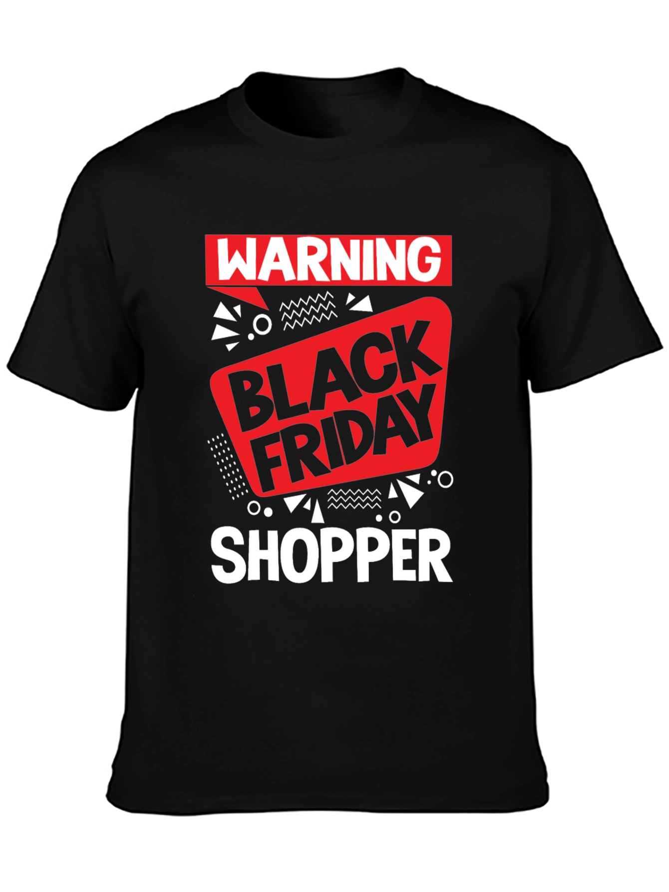 Warning Black Friday Shopper Graphic Tee