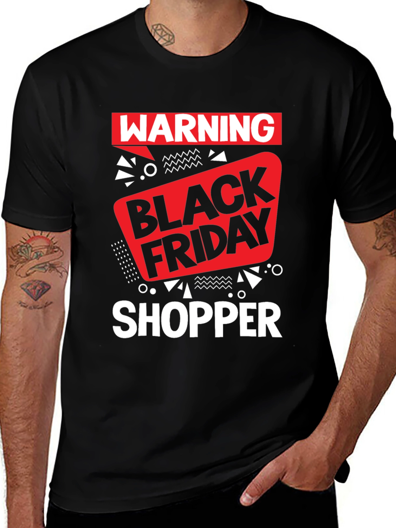 Warning Black Friday Shopper Graphic Tee