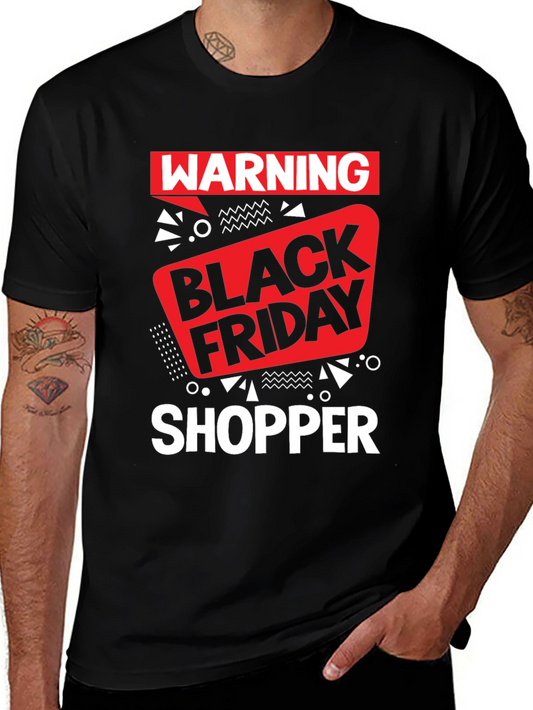 Warning Black Friday Shopper Graphic Tee