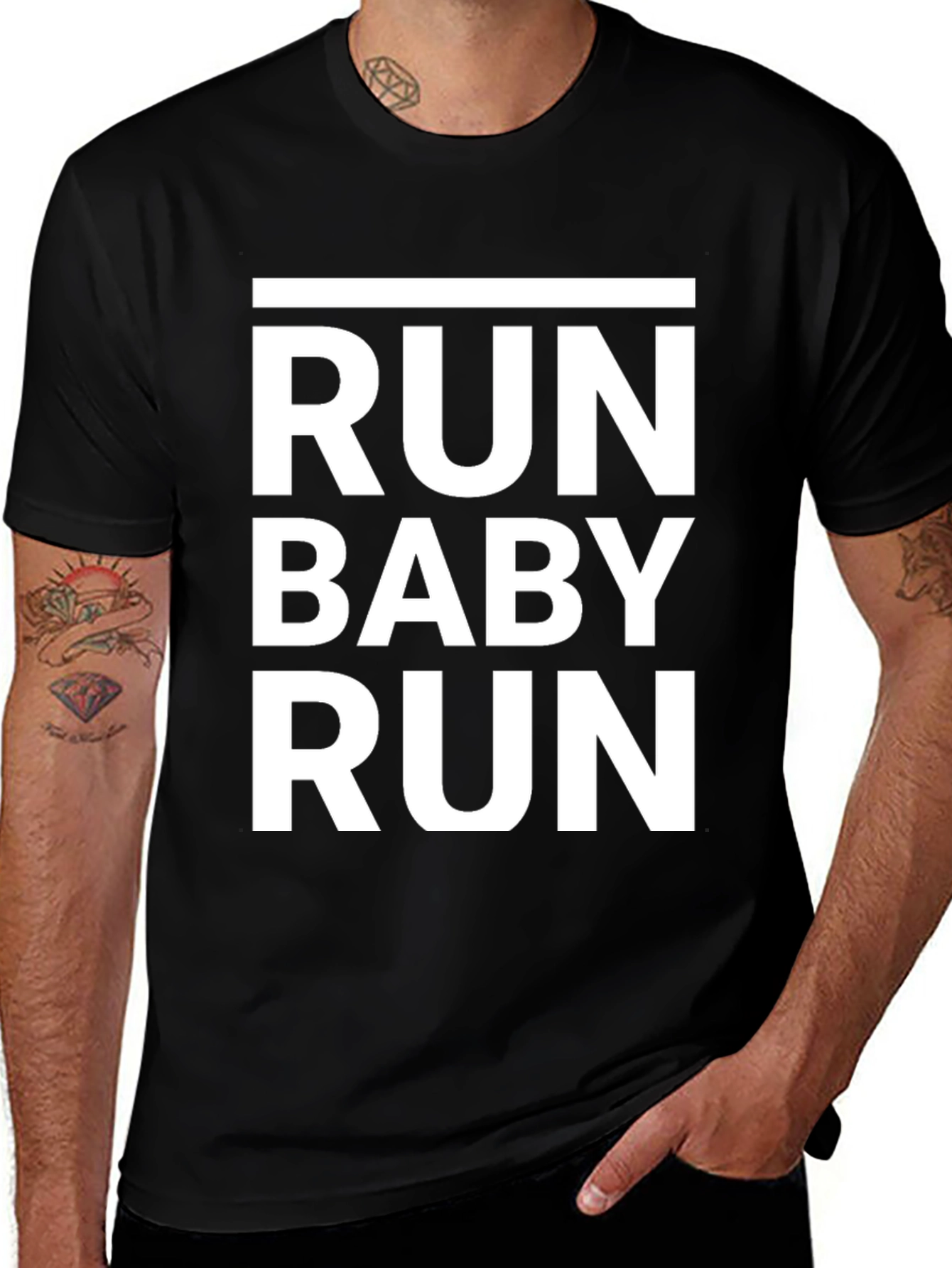 Run Baby Run T-Shirt - Bold Statement Tee