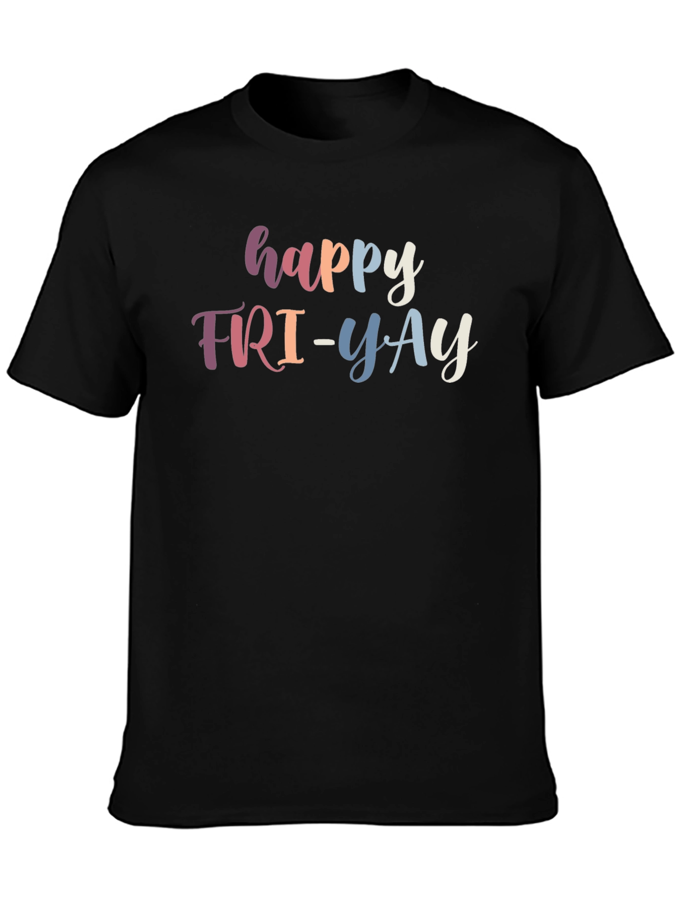 Happy FRI-YAY Black T-Shirt