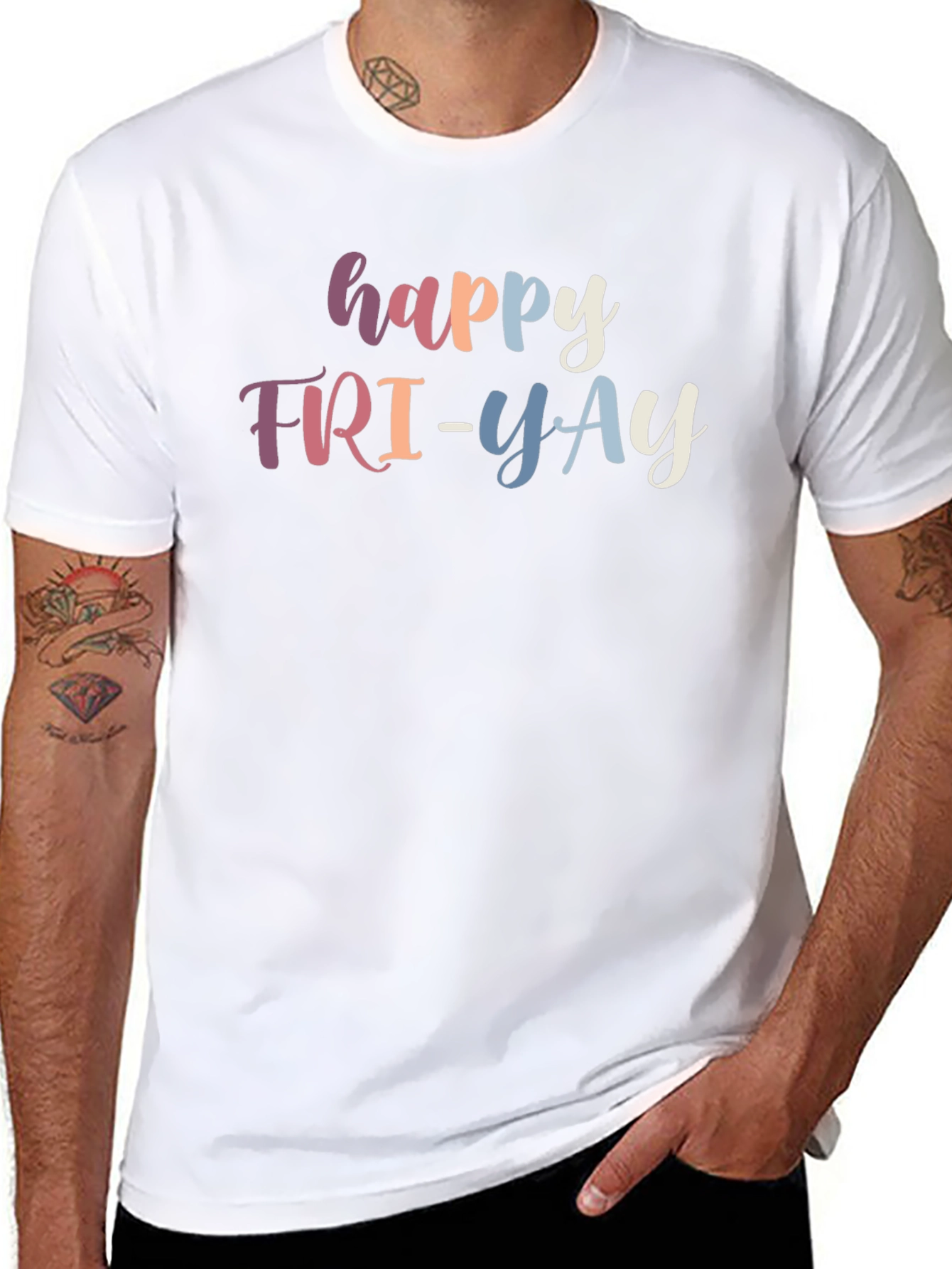 Happy FRI-YAY Black T-Shirt