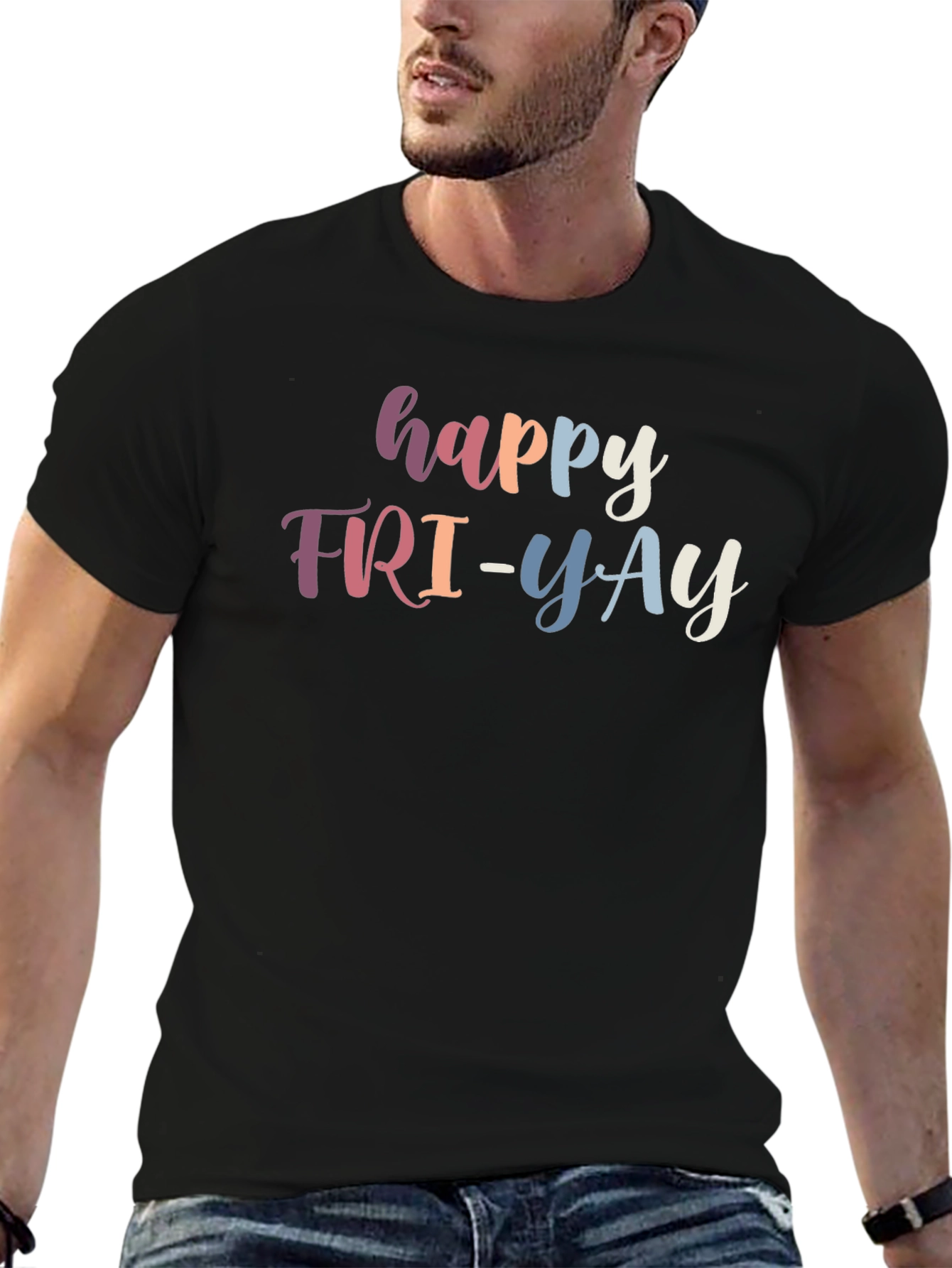 Happy FRI-YAY Black T-Shirt