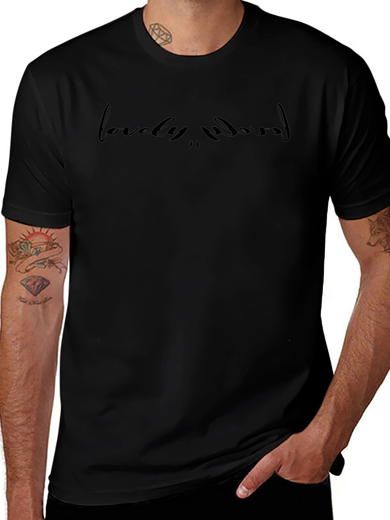 Lovely Crewneck T-Shirt - Casual Style