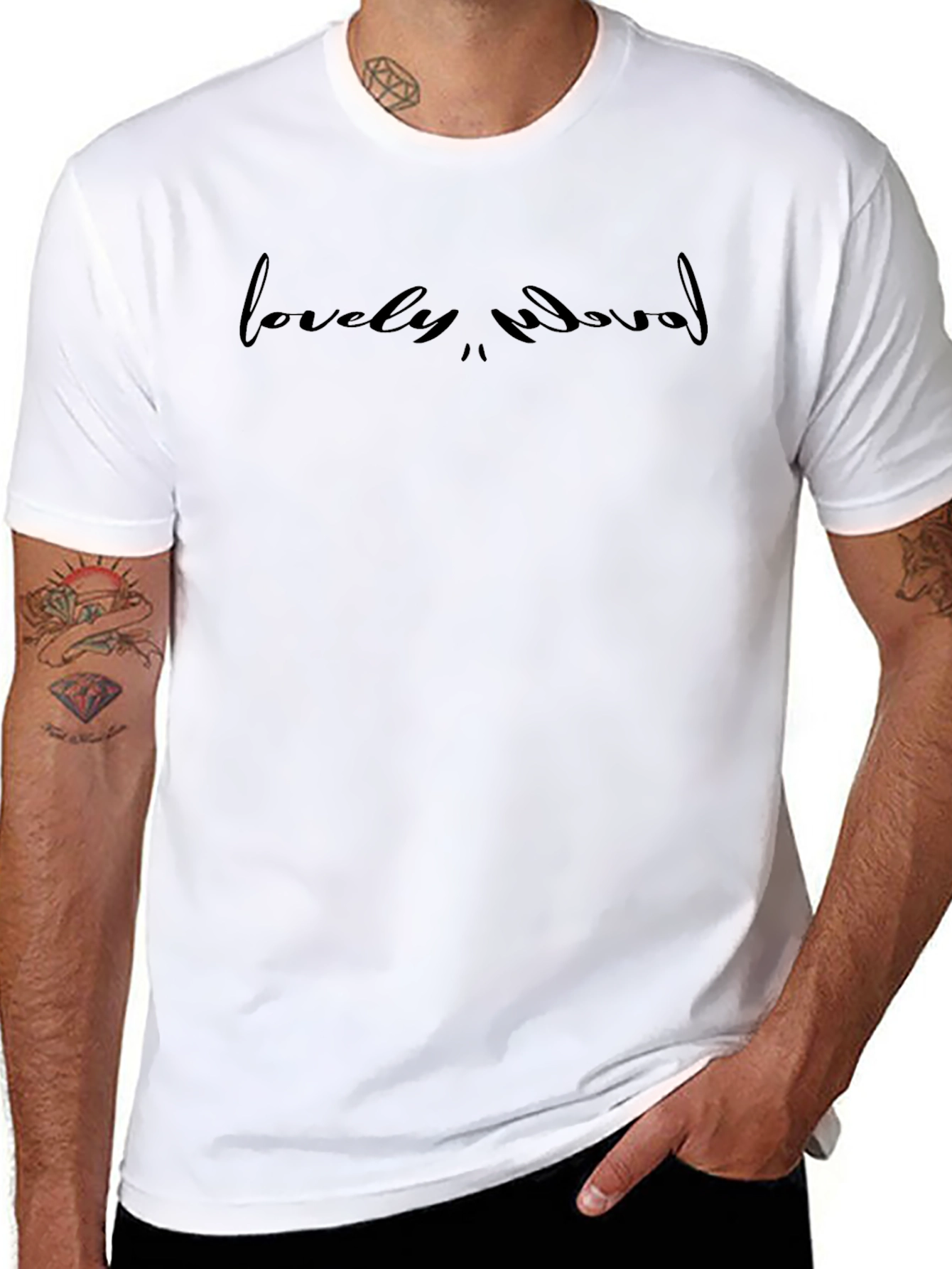 Lovely Crewneck T-Shirt - Casual Style