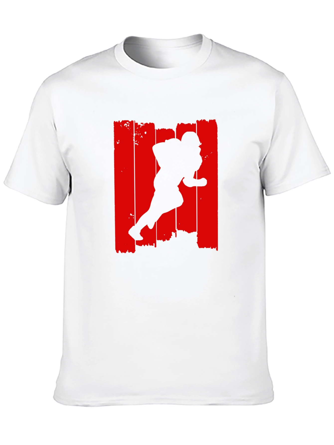 Football Player Graphic Tee - Black