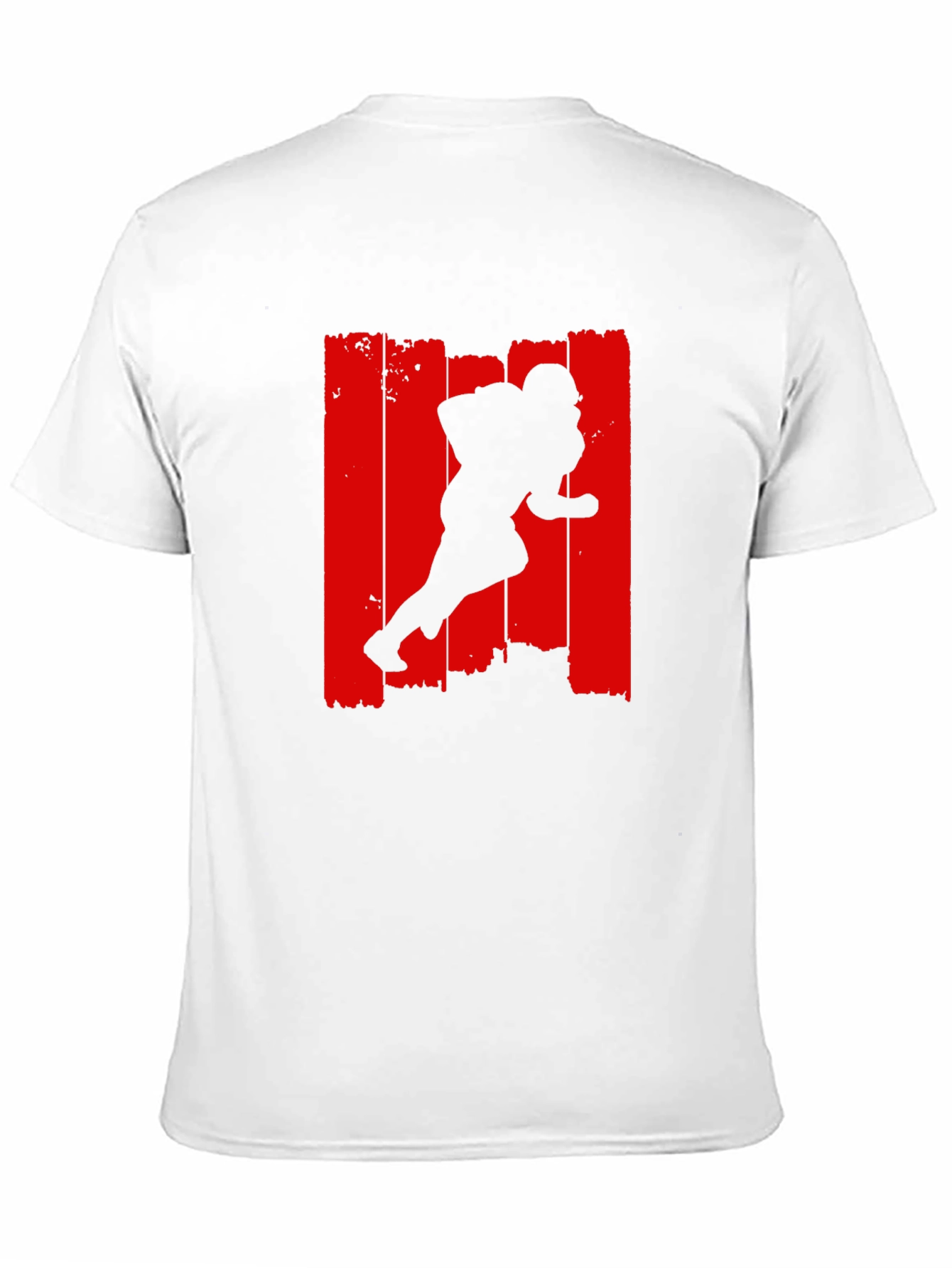 Football Player Graphic Tee - Black