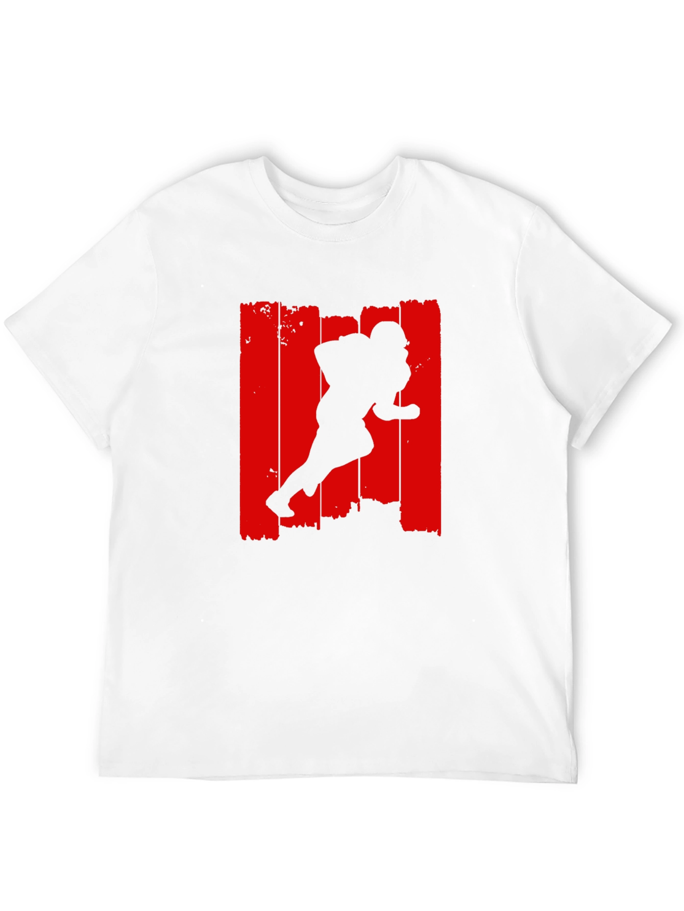 Football Player Graphic Tee - Black