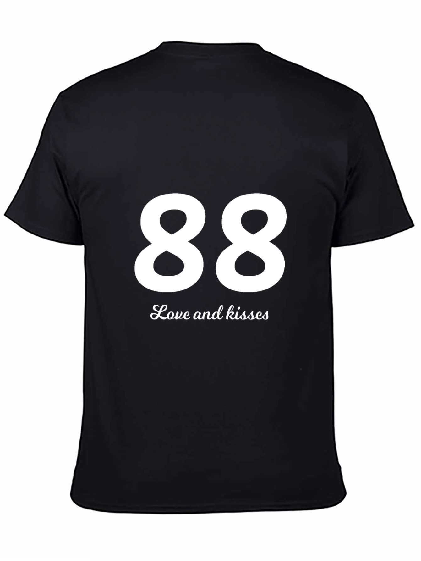 88 Love and Kisses Black T-Shirt