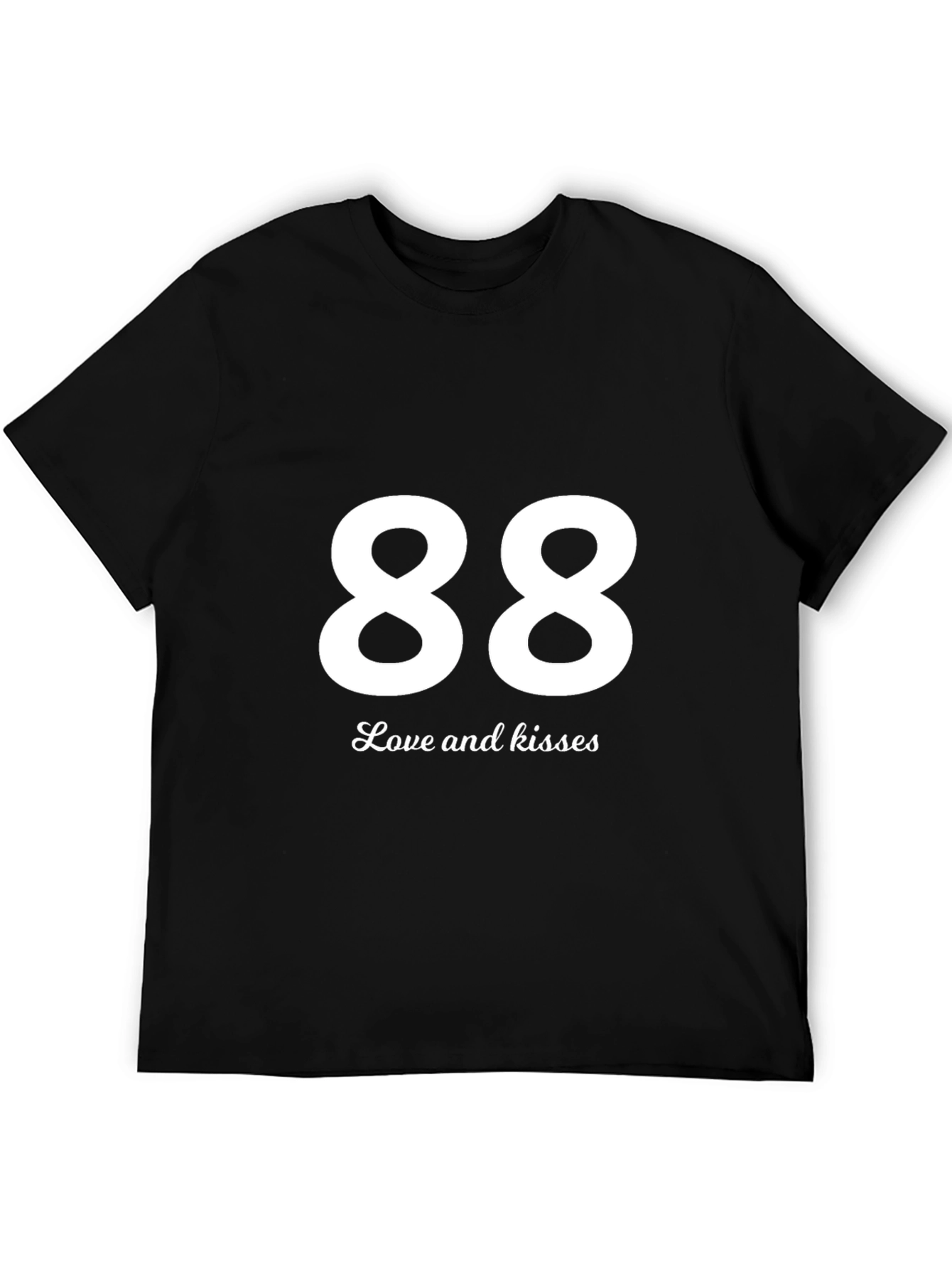 88 Love and Kisses Black T-Shirt