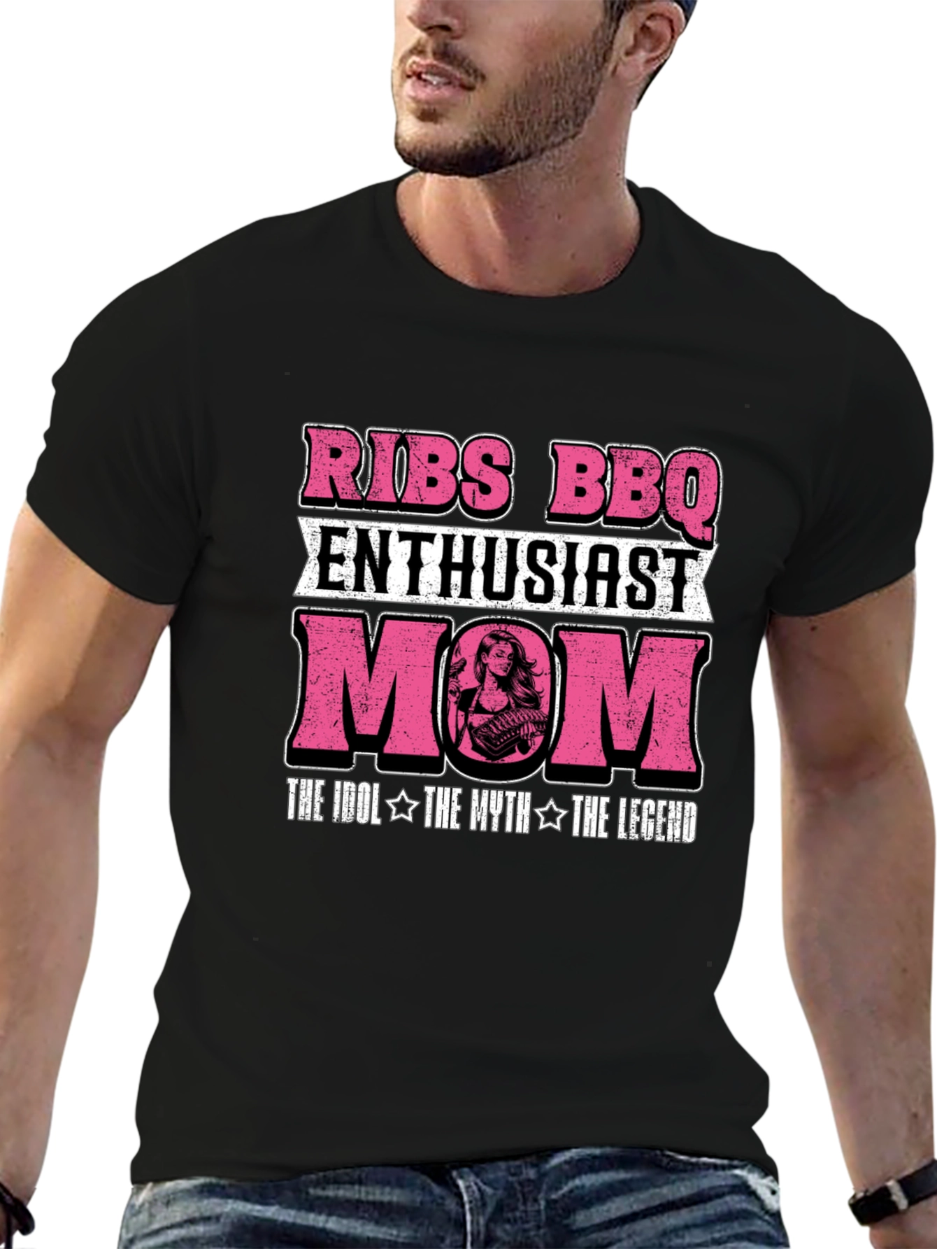 Ribs BBQ Enthusiast Mom T-Shirt - Grill Legend