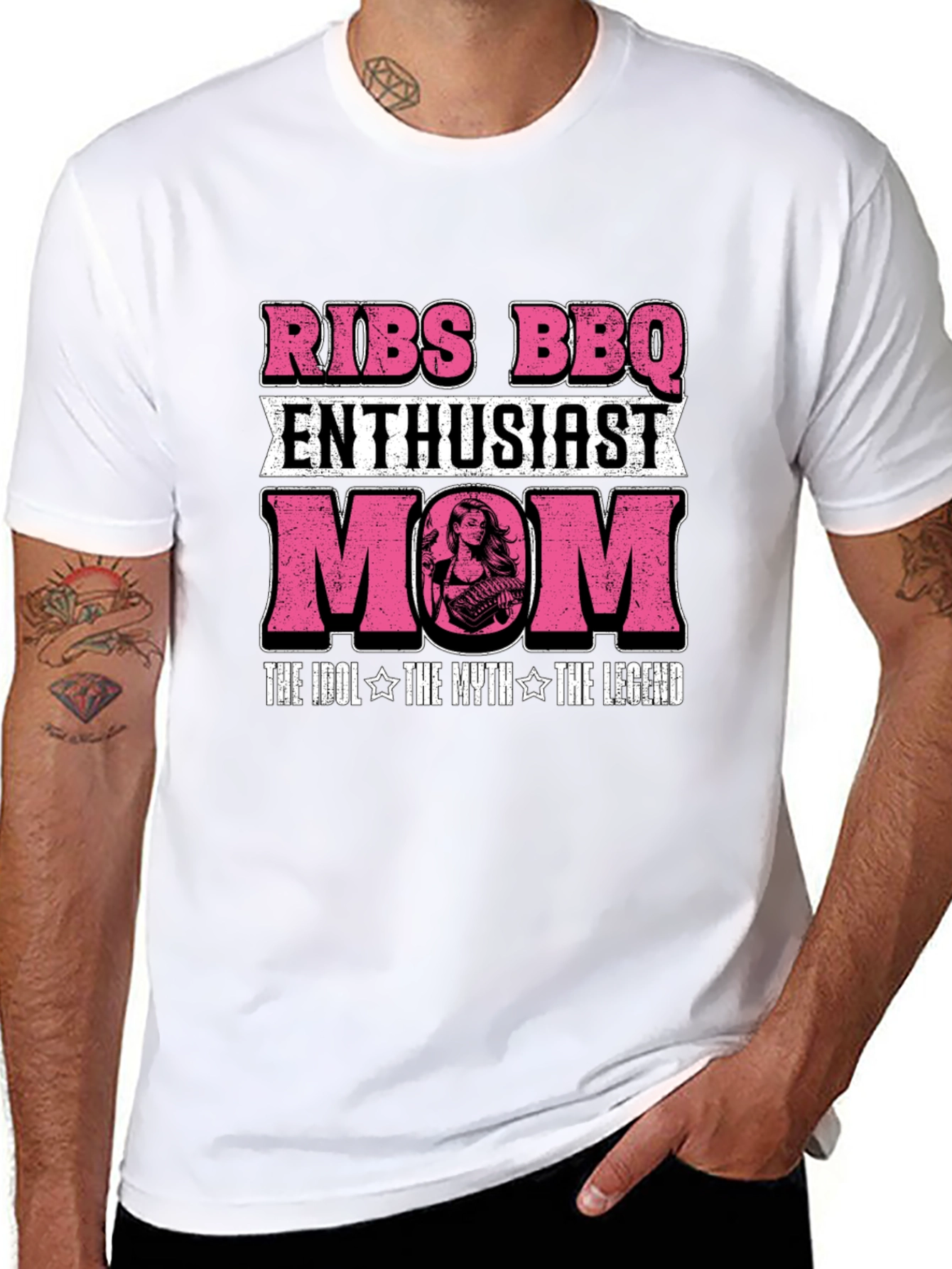 Ribs BBQ Enthusiast Mom T-Shirt - Grill Legend