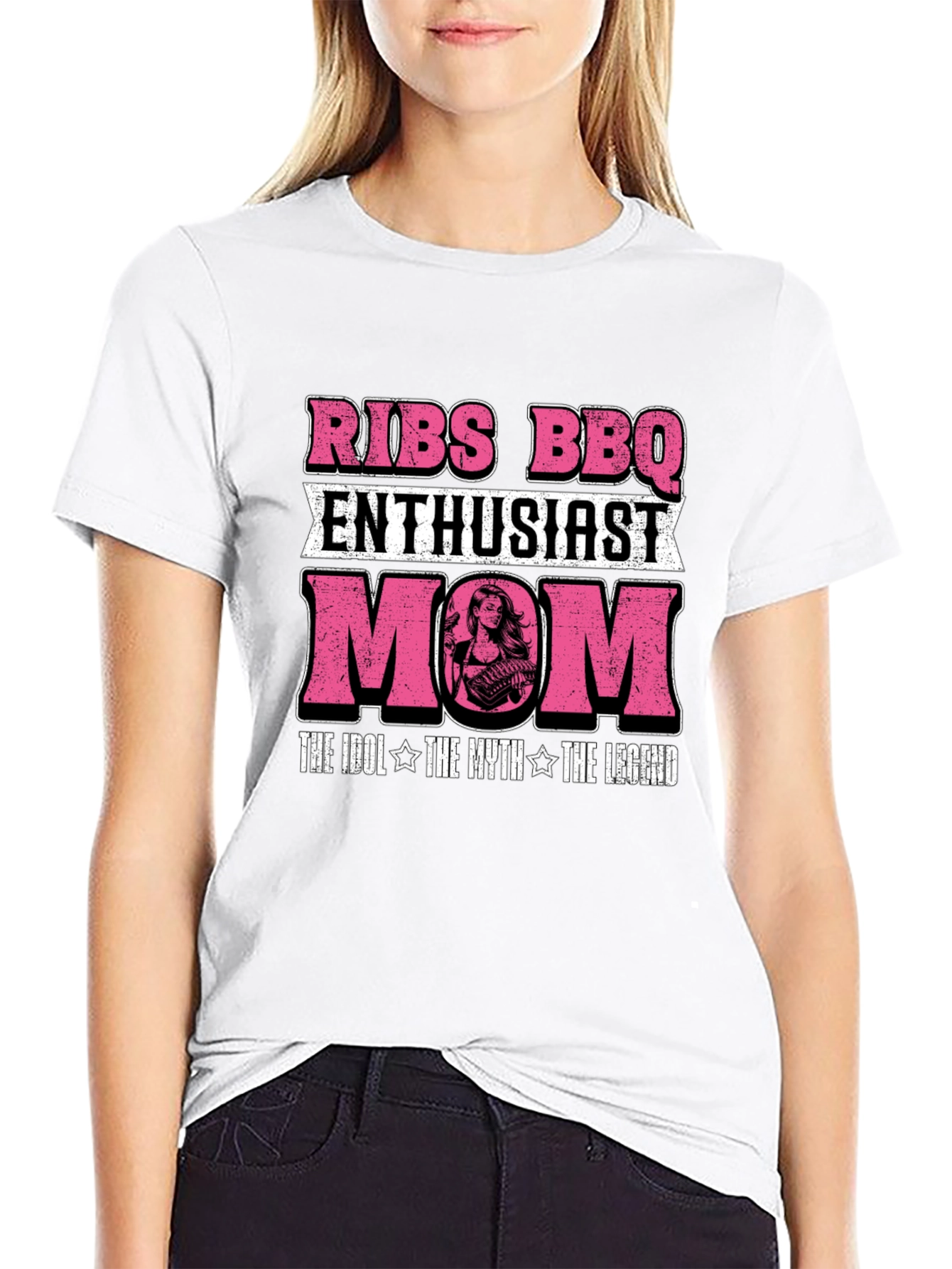 Ribs BBQ Enthusiast Mom T-Shirt - Grill Legend