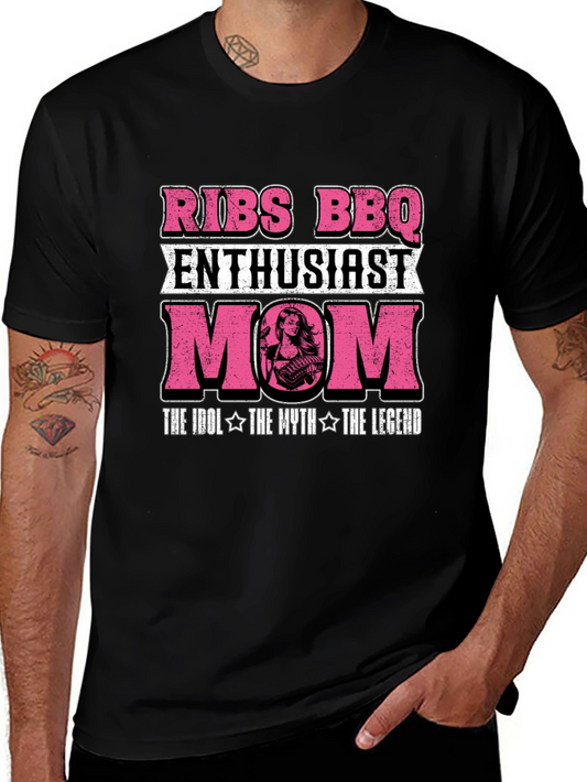 Ribs BBQ Enthusiast Mom T-Shirt - Grill Legend