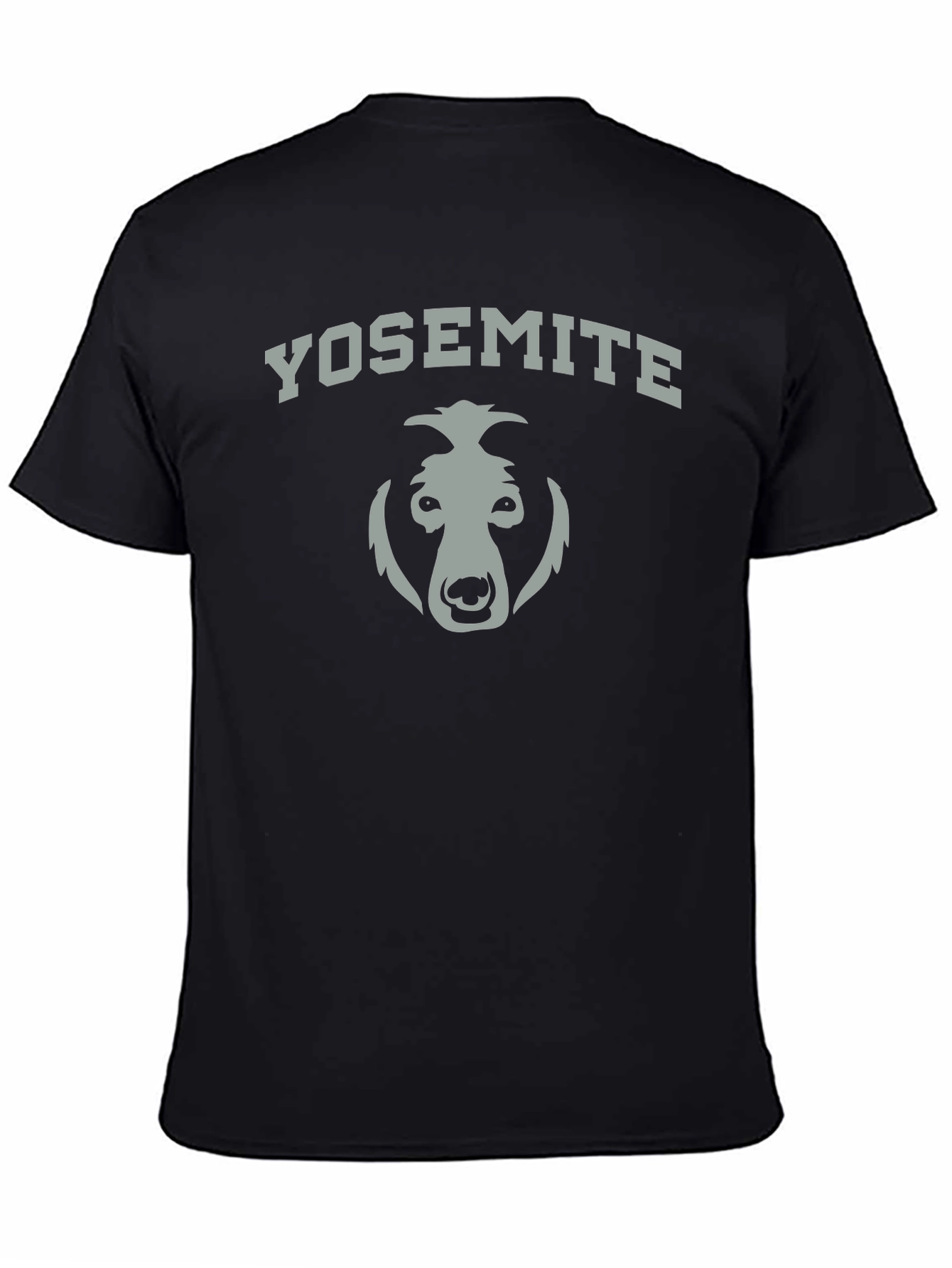 Yosemite Bear Graphic T-Shirt - Black Cotton Tee