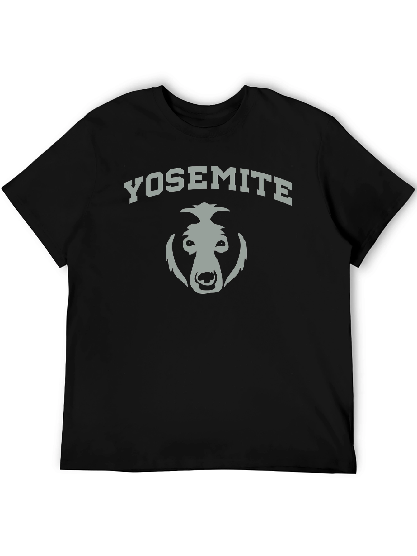 Yosemite Bear Graphic T-Shirt - Black Cotton Tee