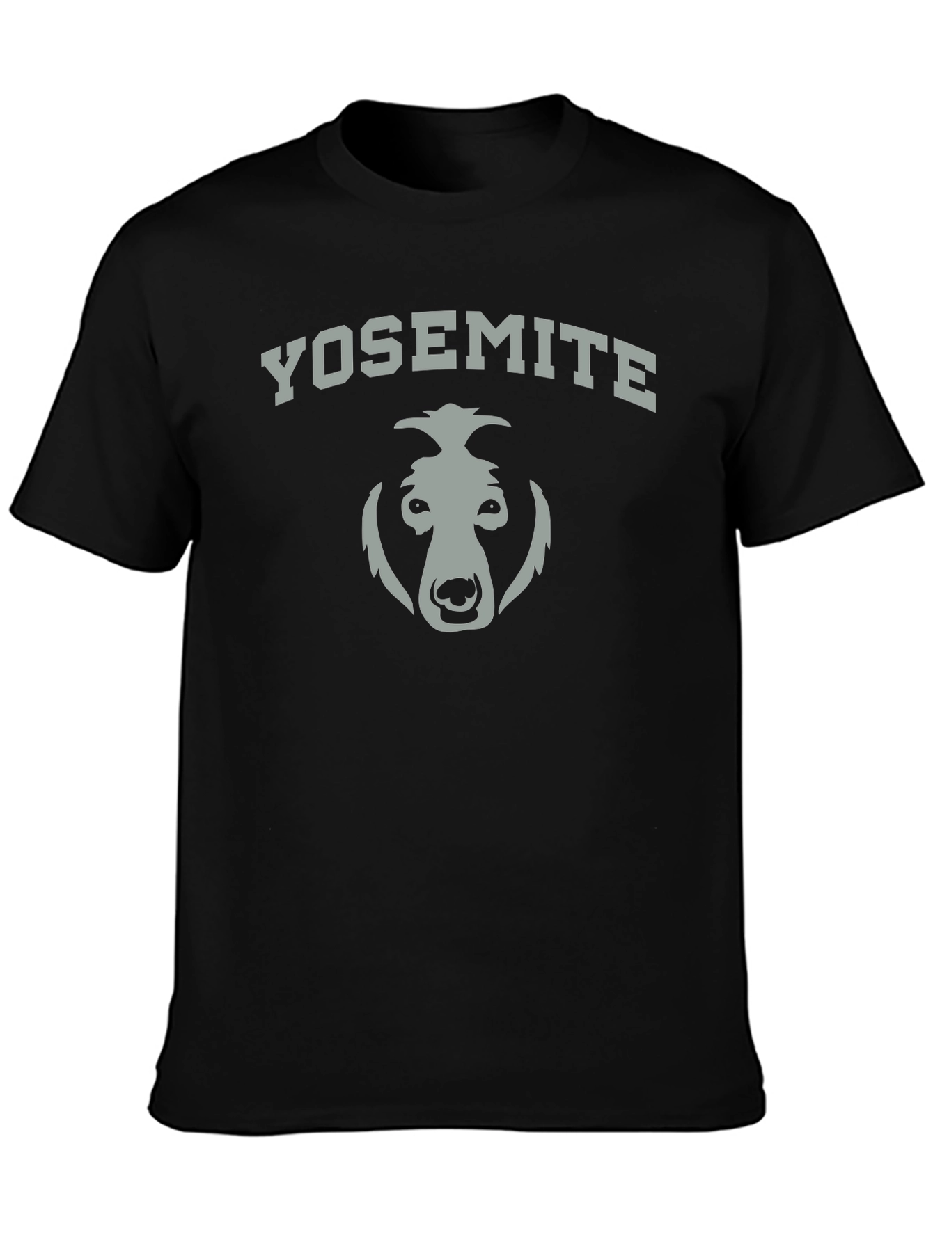 Yosemite Bear Graphic T-Shirt - Black Cotton Tee