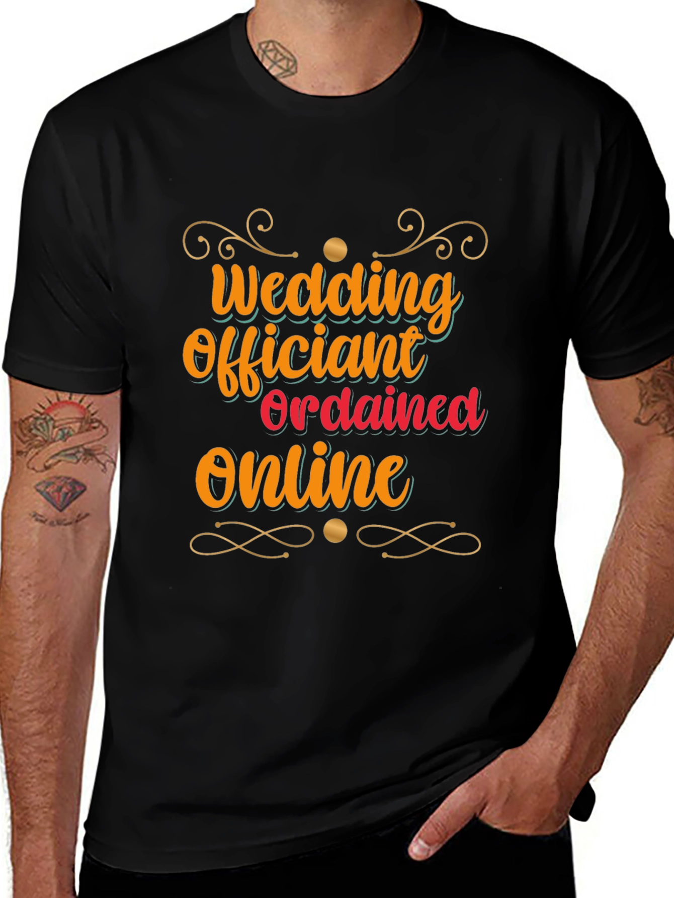 Wedding Officiant Ordained Online T-Shirt