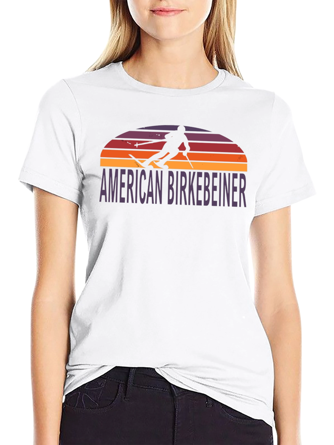 American Birkebeiner Ski T-Shirt - Black
