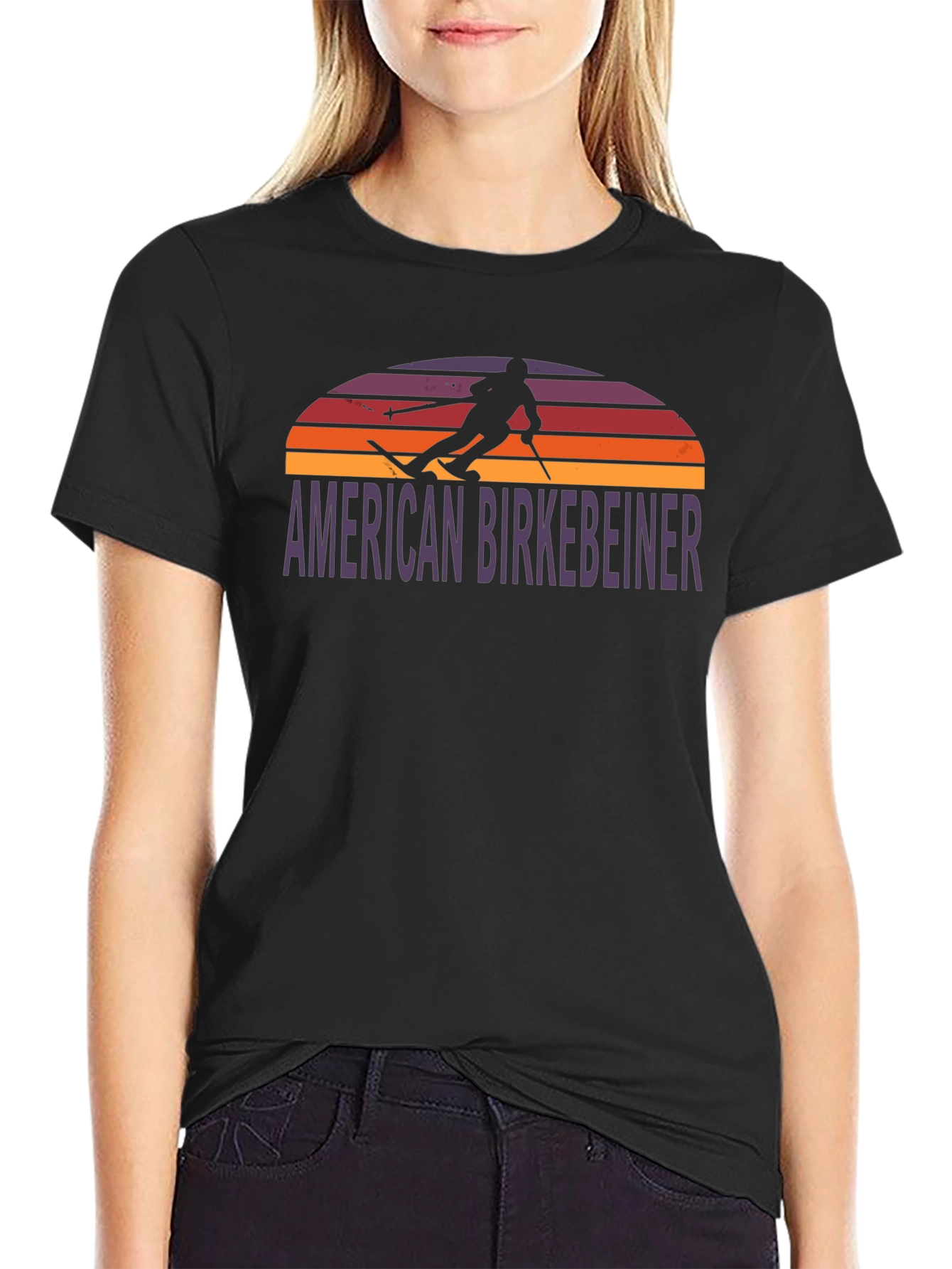 American Birkebeiner Ski T-Shirt - Black