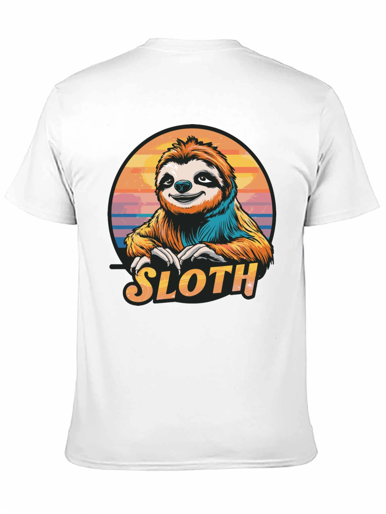 Sloth Graphic T-Shirt - Relaxed Style