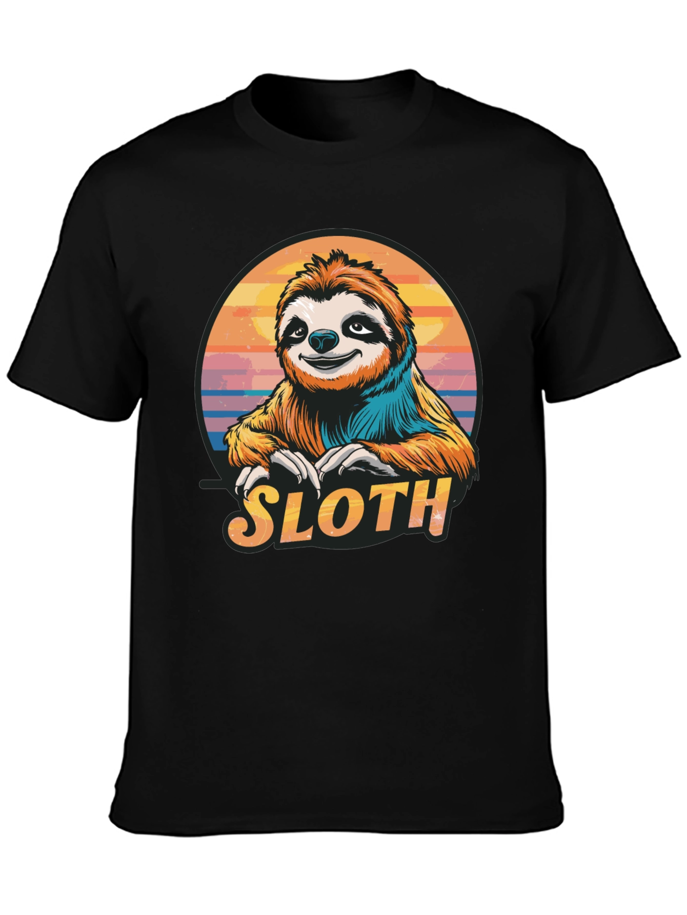 Sloth Graphic T-Shirt - Relaxed Style