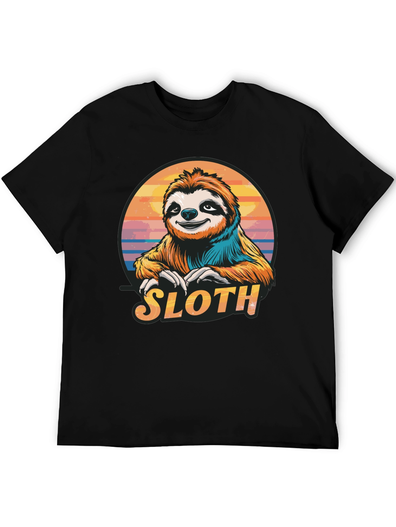 Sloth Graphic T-Shirt - Relaxed Style