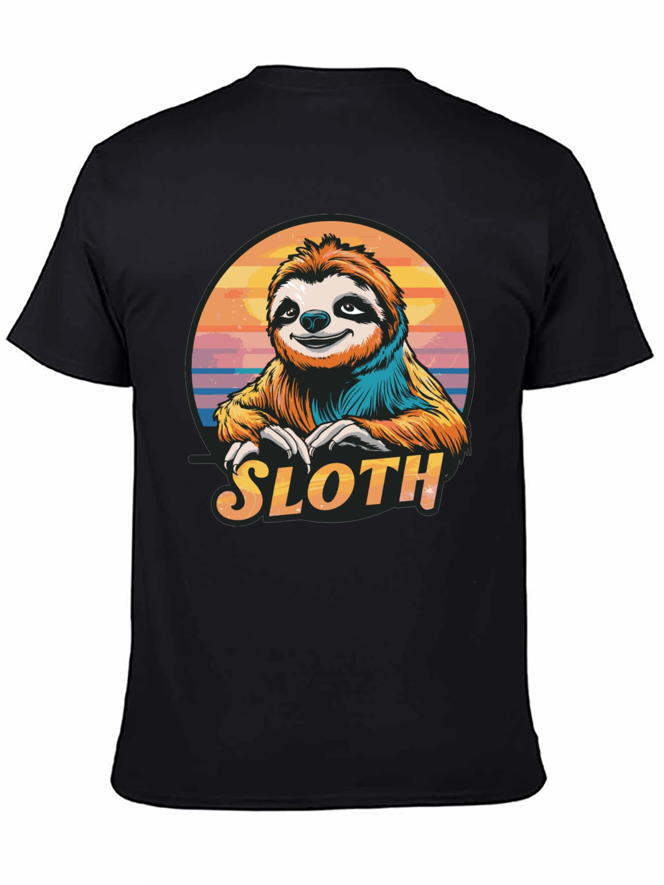Sloth Graphic T-Shirt - Relaxed Style