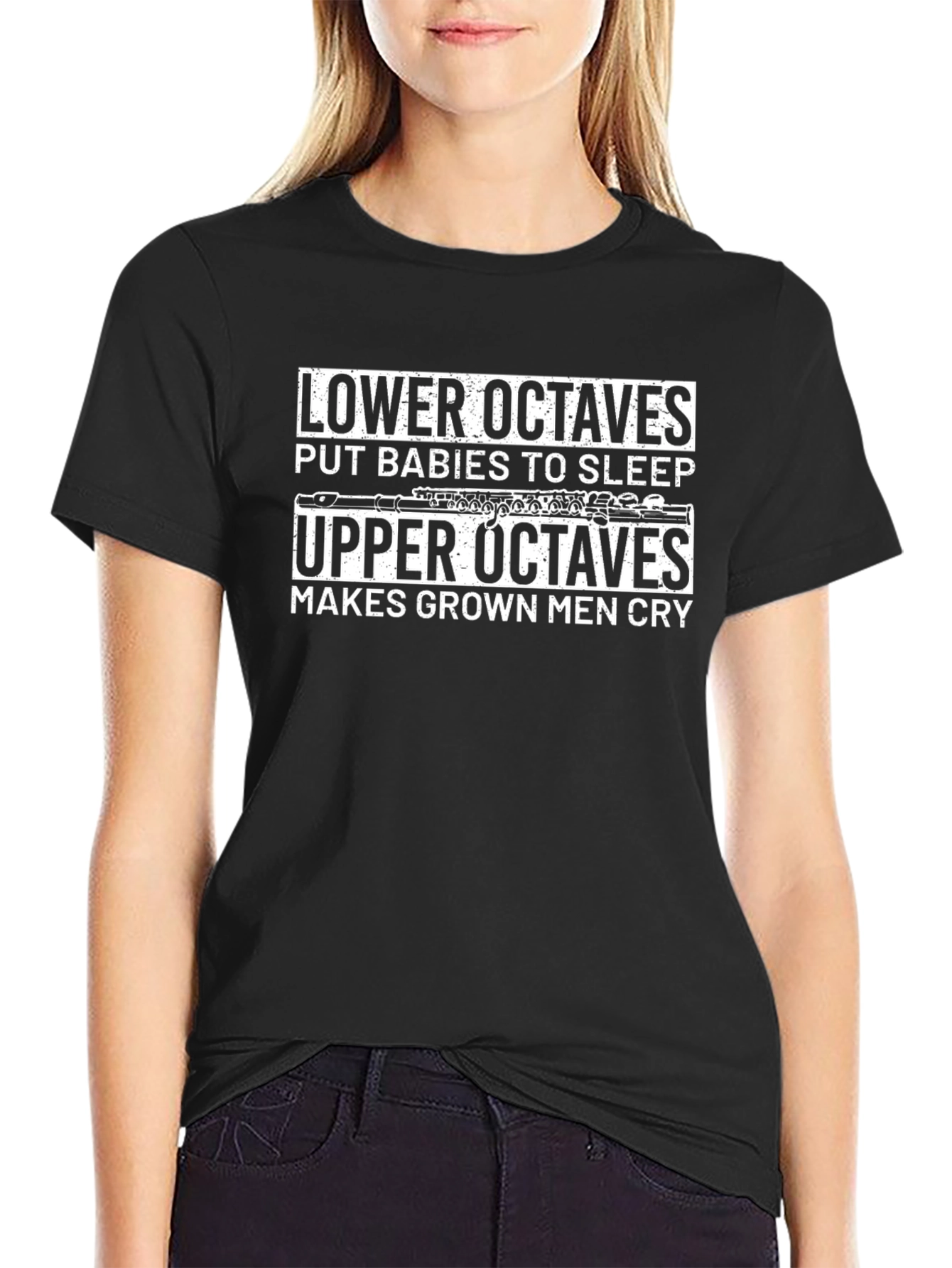 Musical Humor T-Shirt: Lower Octaves Upper Octaves