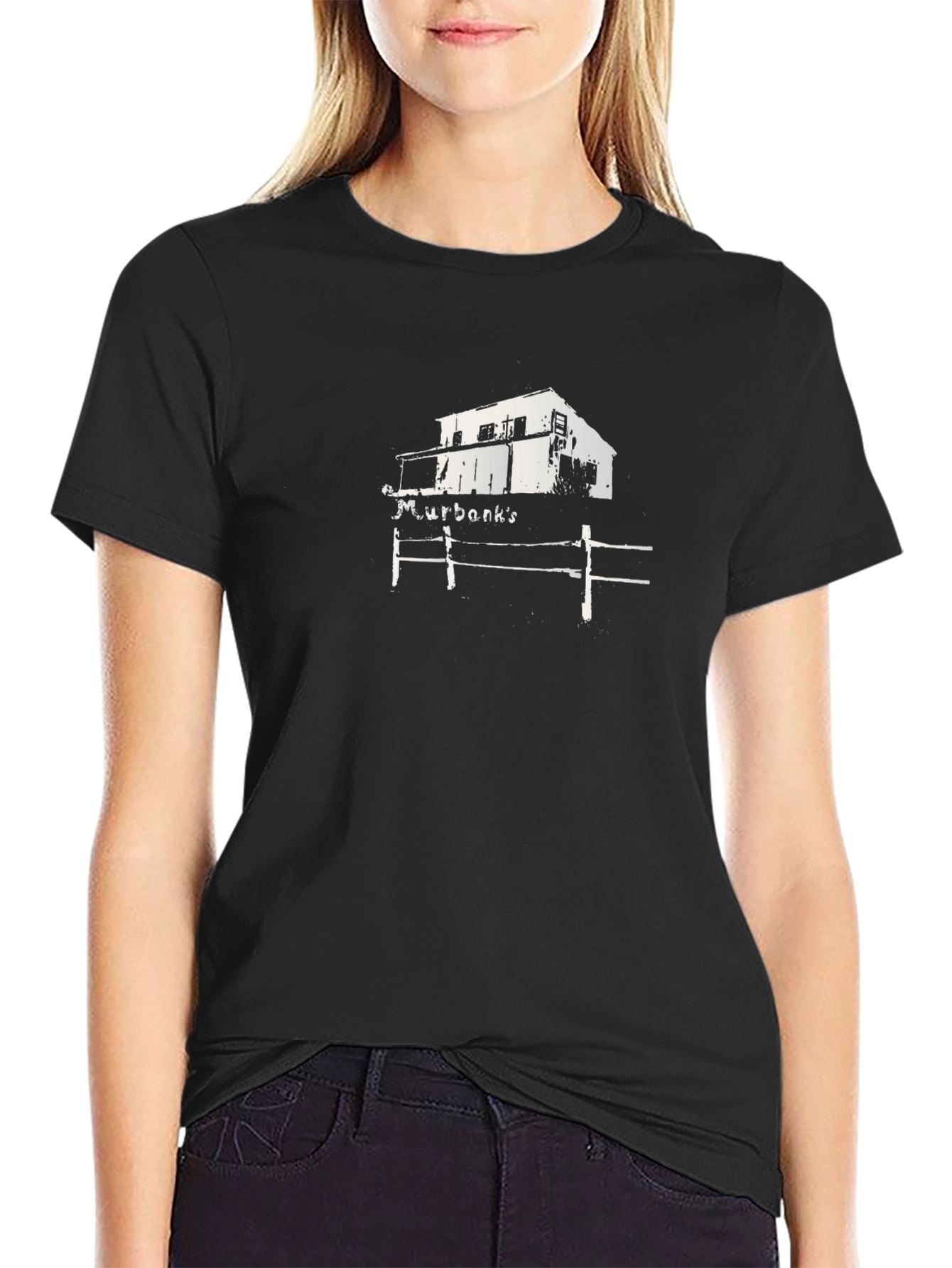 M. Urbans Black Graphic T-Shirt