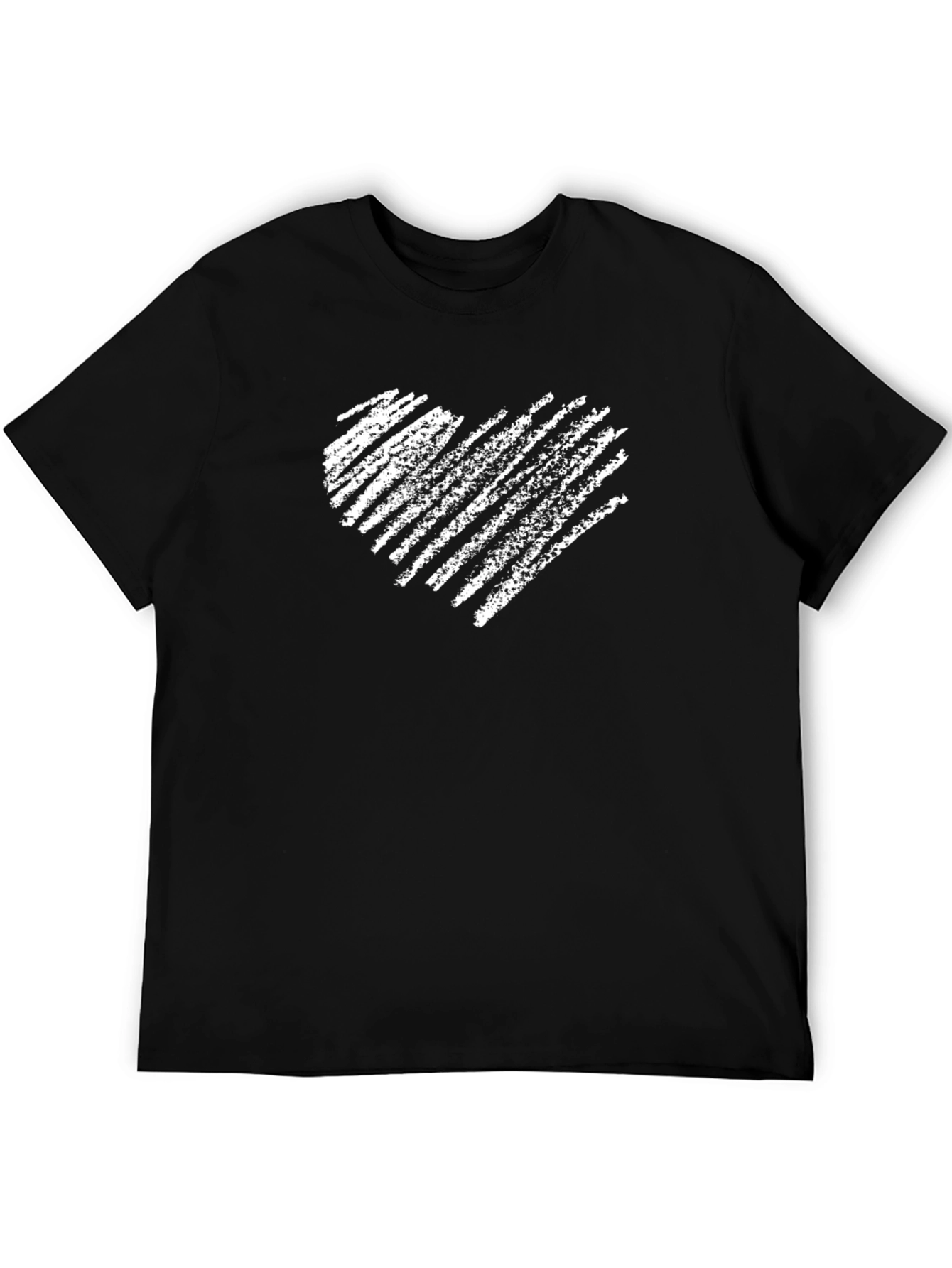 Heart Scribble Graphic Tee - Casual Comfort