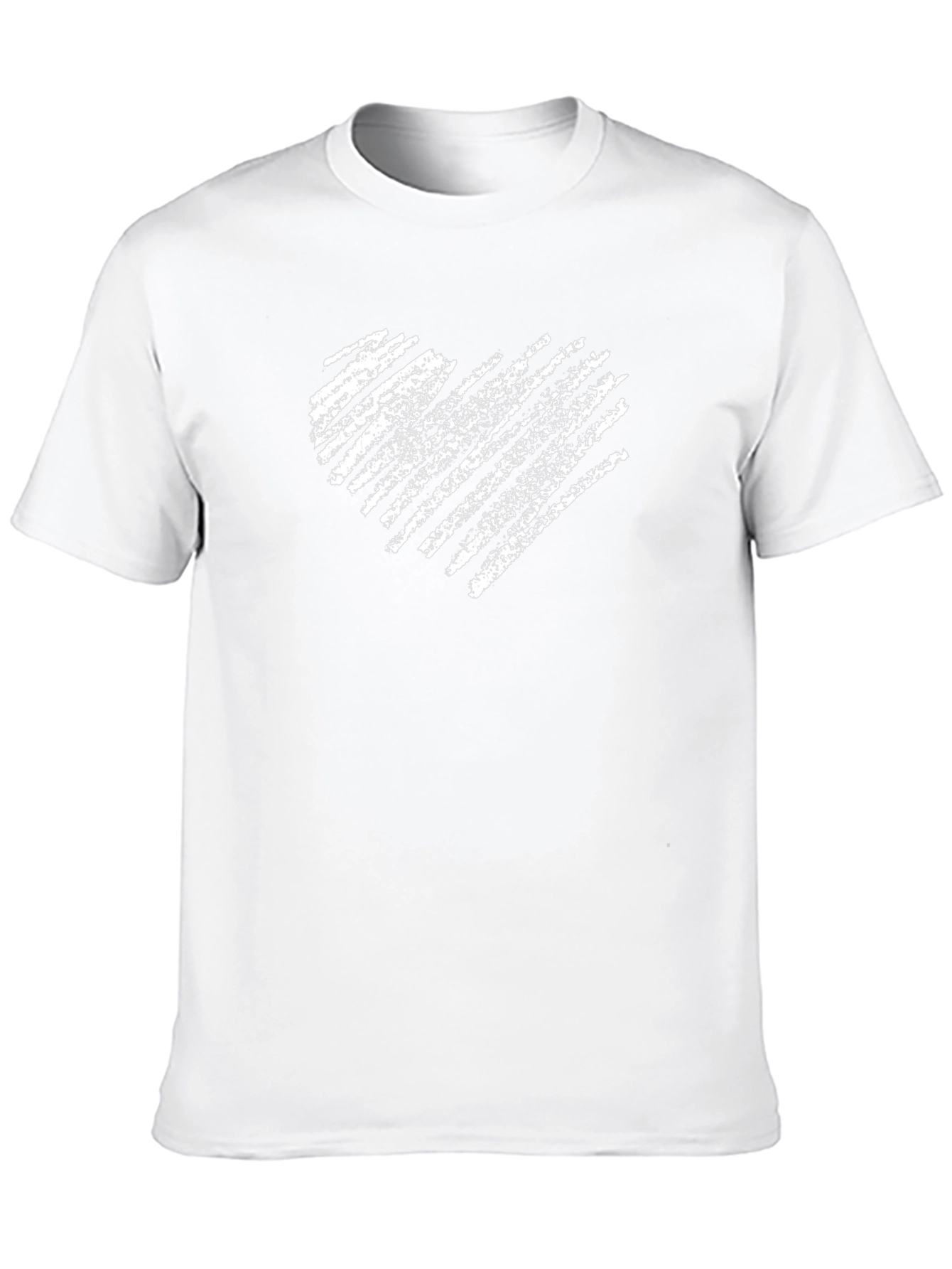 Heart Scribble Graphic Tee - Casual Comfort