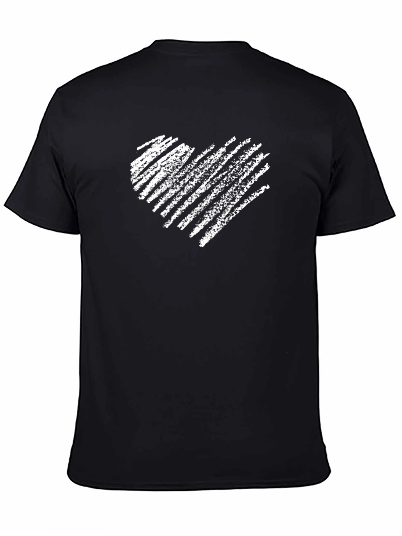 Heart Scribble Graphic Tee - Casual Comfort