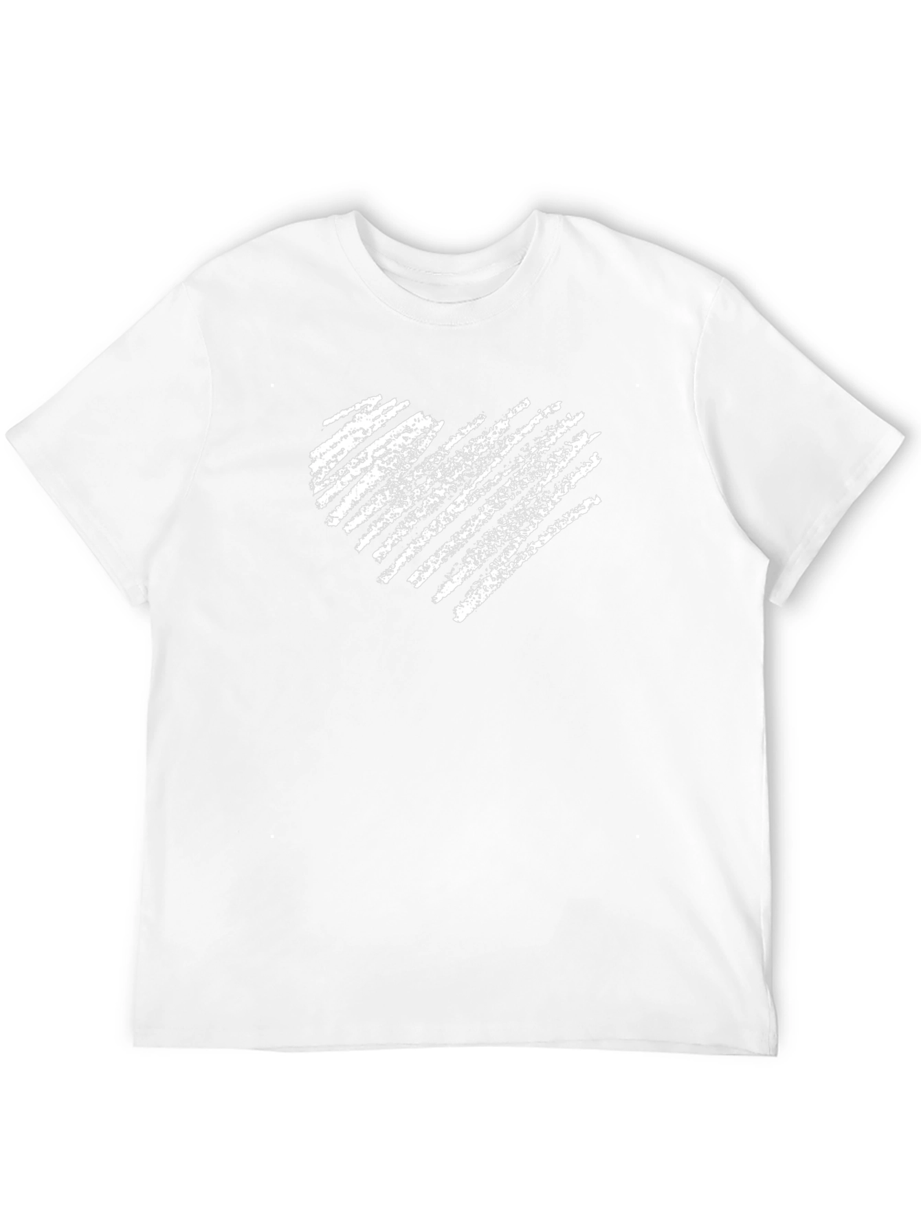 Heart Scribble Graphic Tee - Casual Comfort