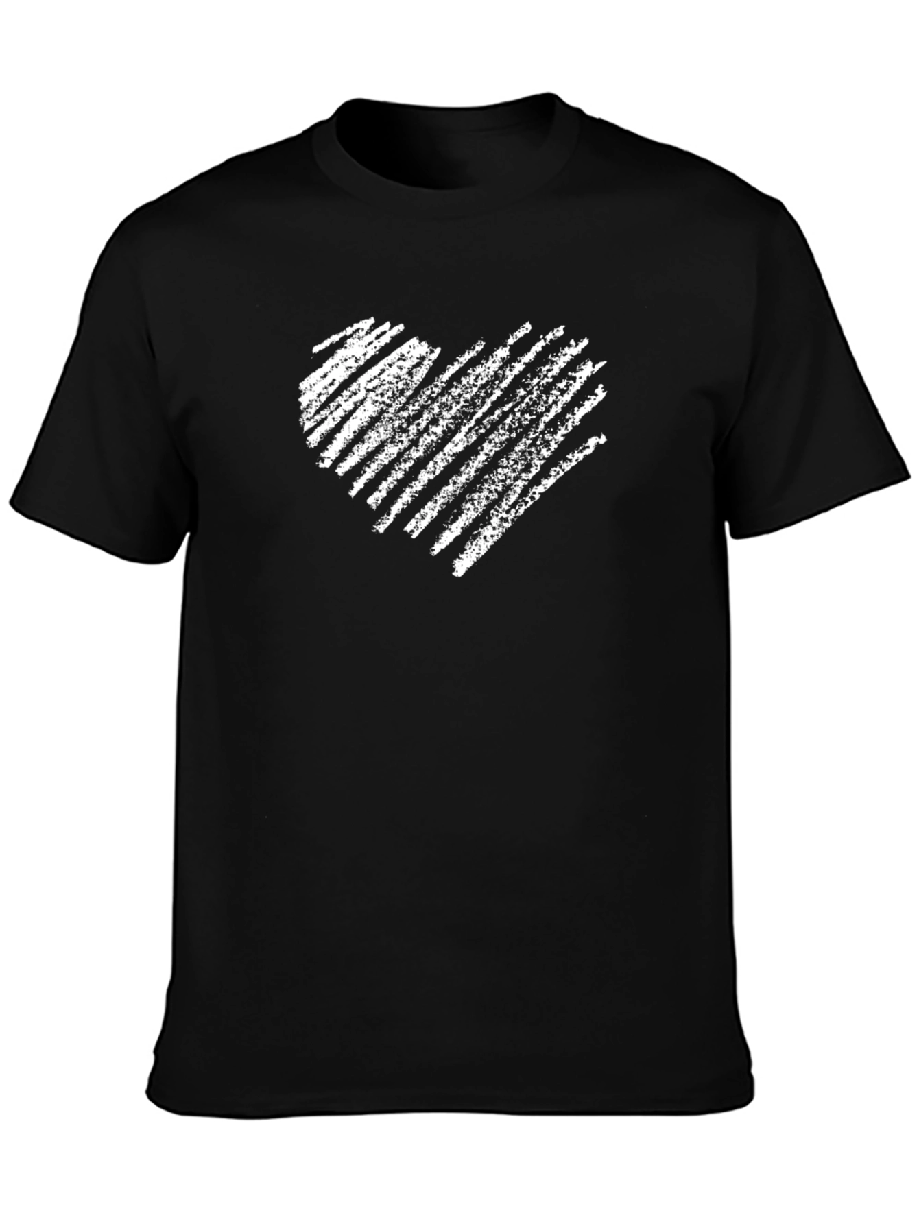 Heart Scribble Graphic Tee - Casual Comfort