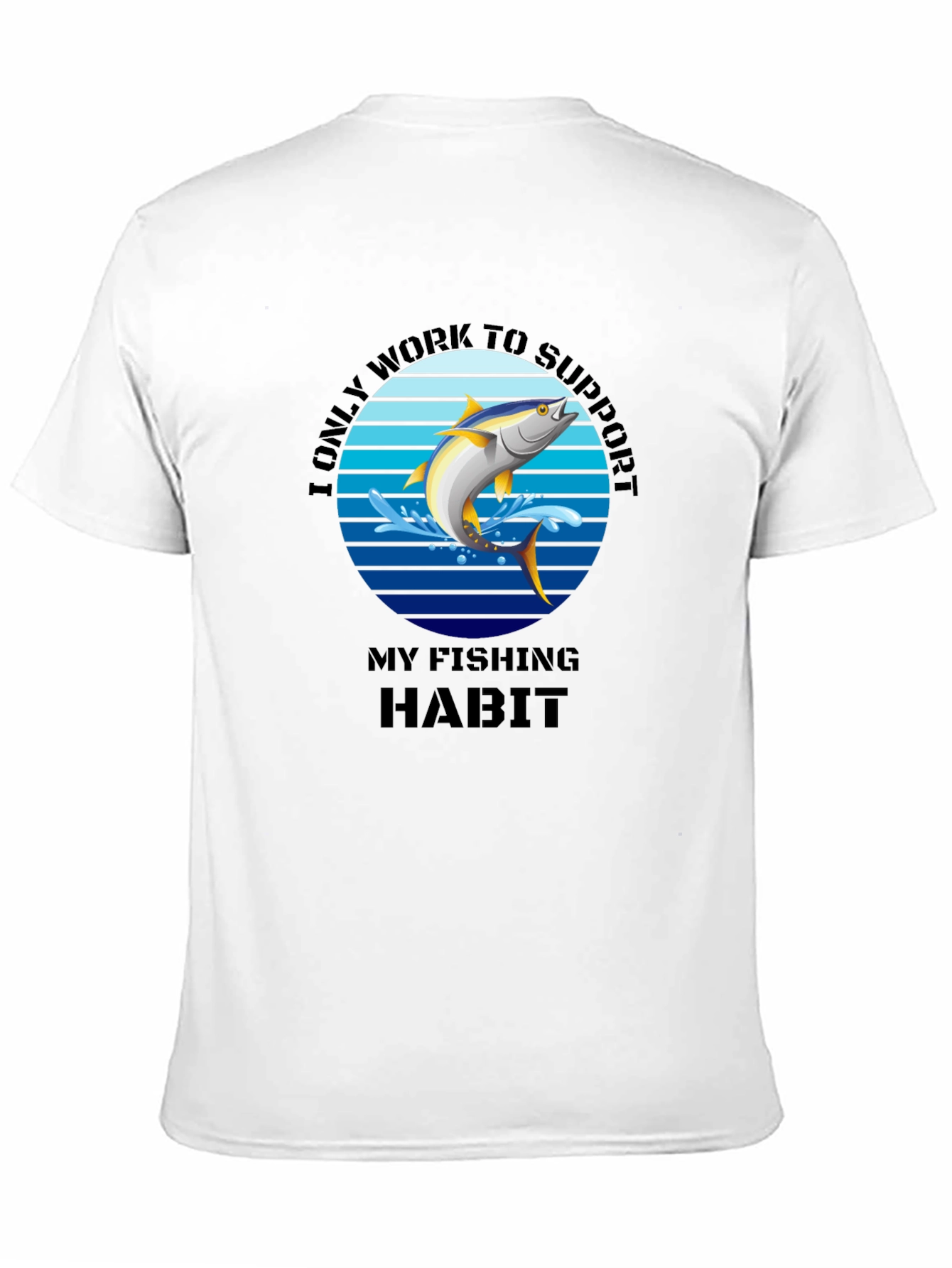 Fishing Habit T-Shirt - Mens Black Tee