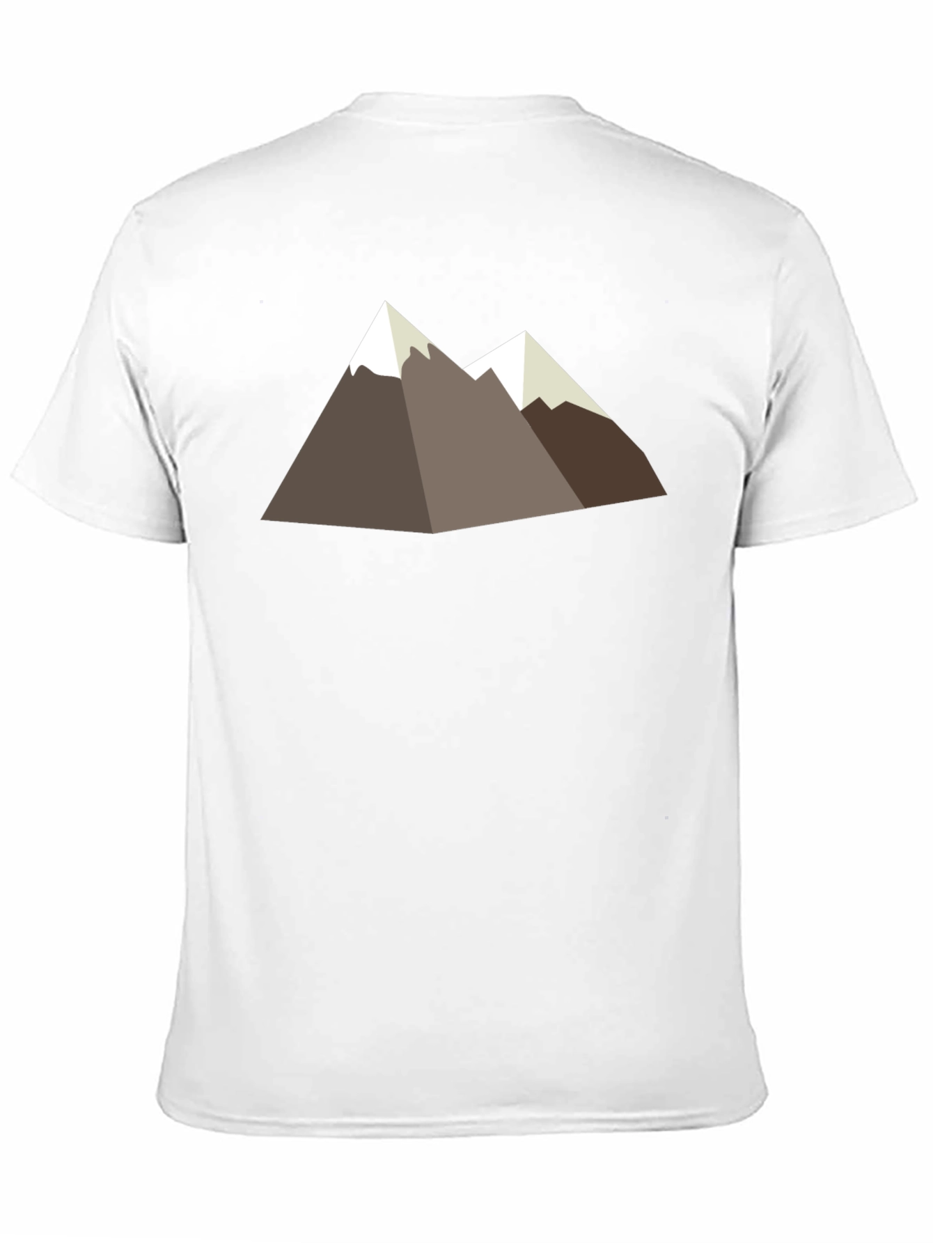 Geometric Mountain Graphic Tee - Black