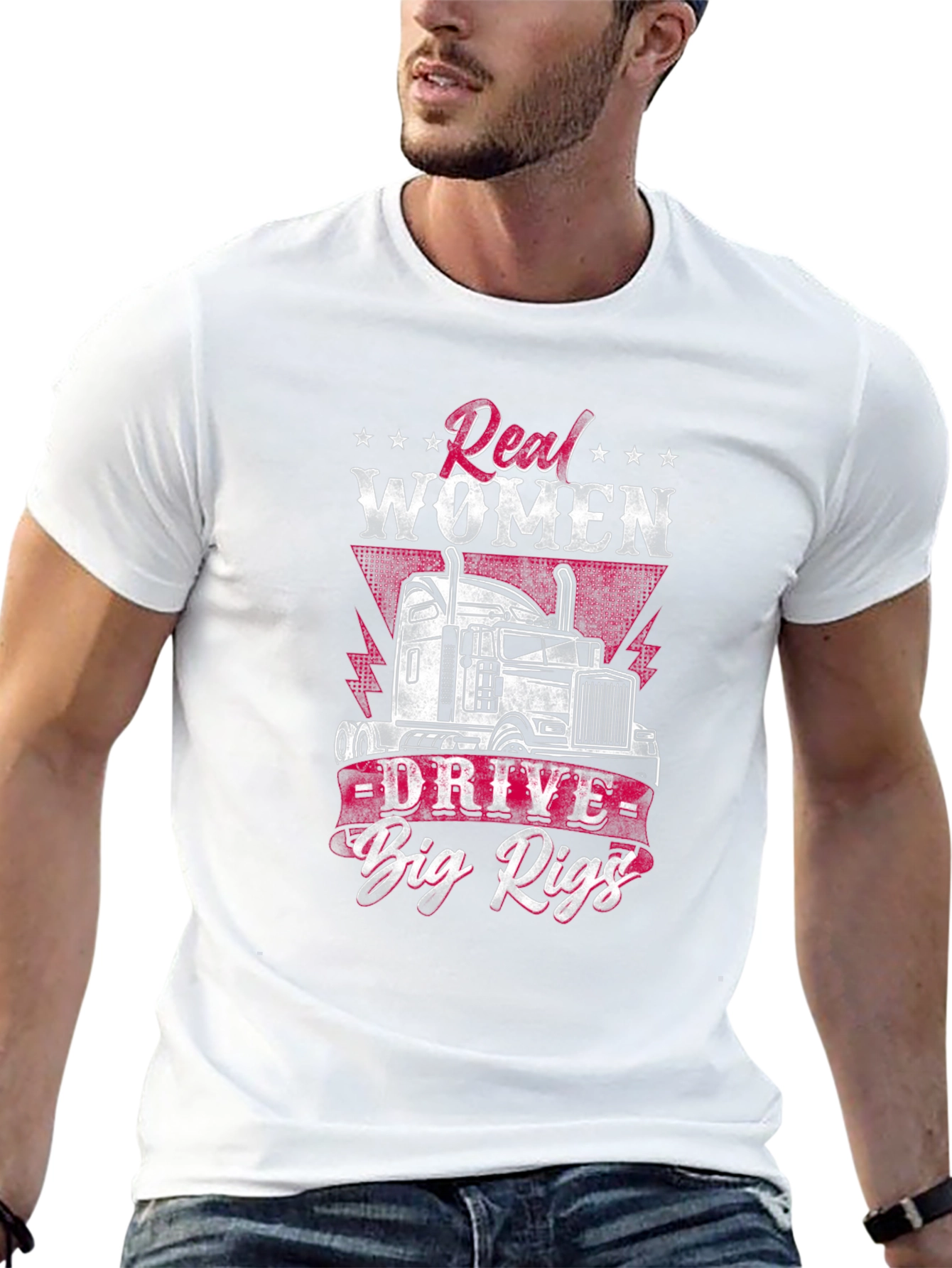 Real Women Drive Big Rigs T-Shirt