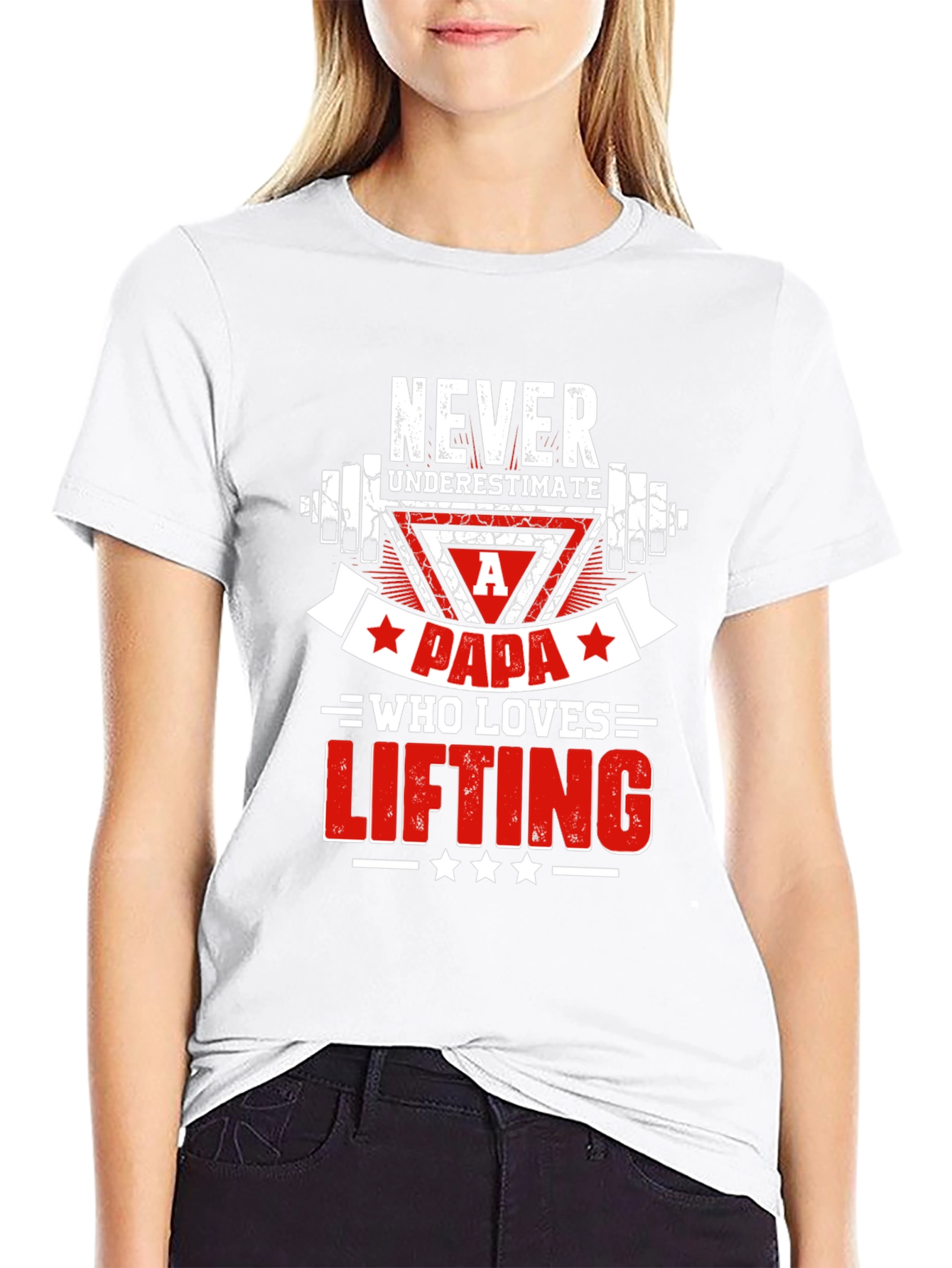 Never Underestimate A Papa Lifting T-Shirt