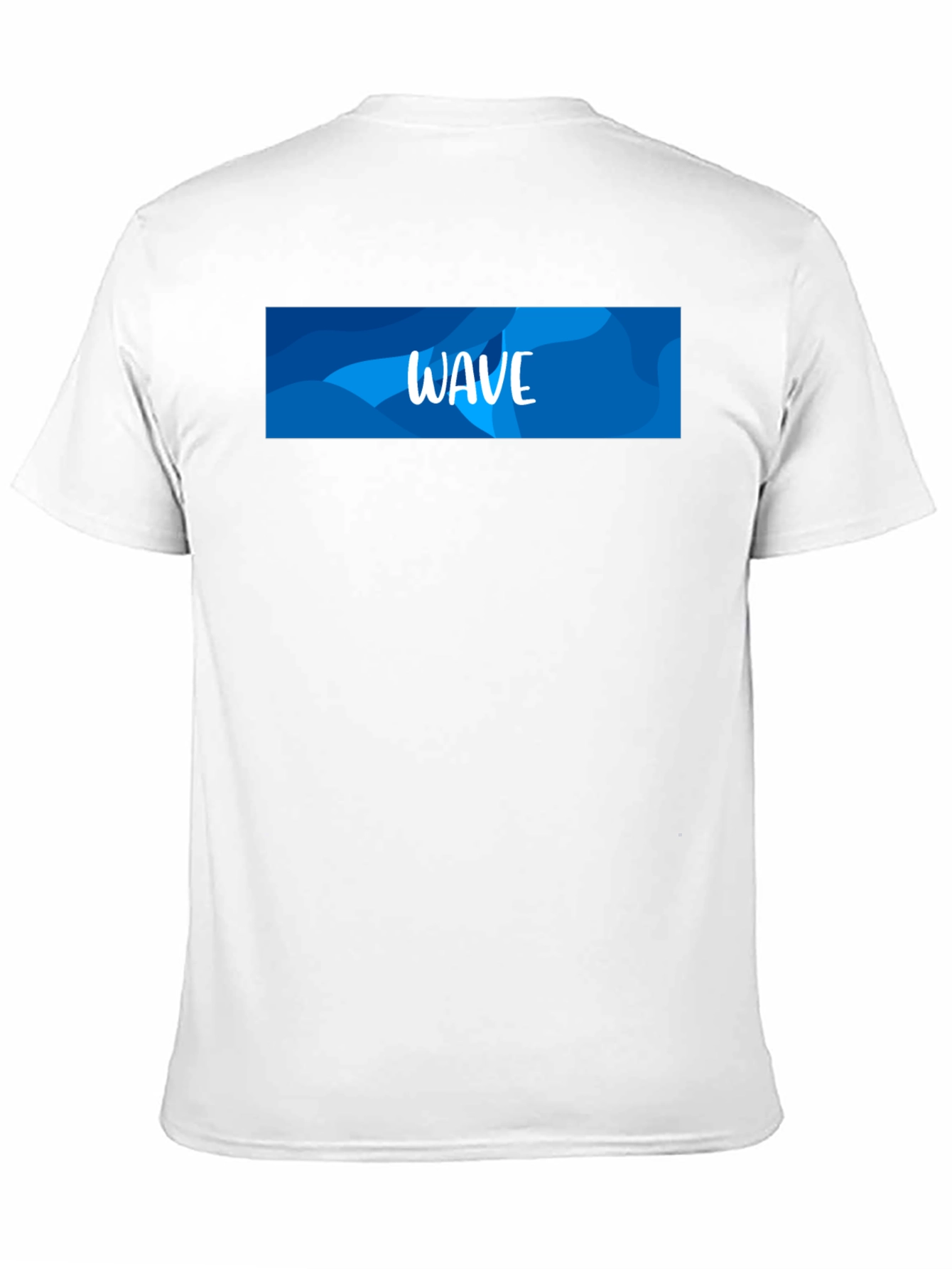 Wave Design Black T-Shirt