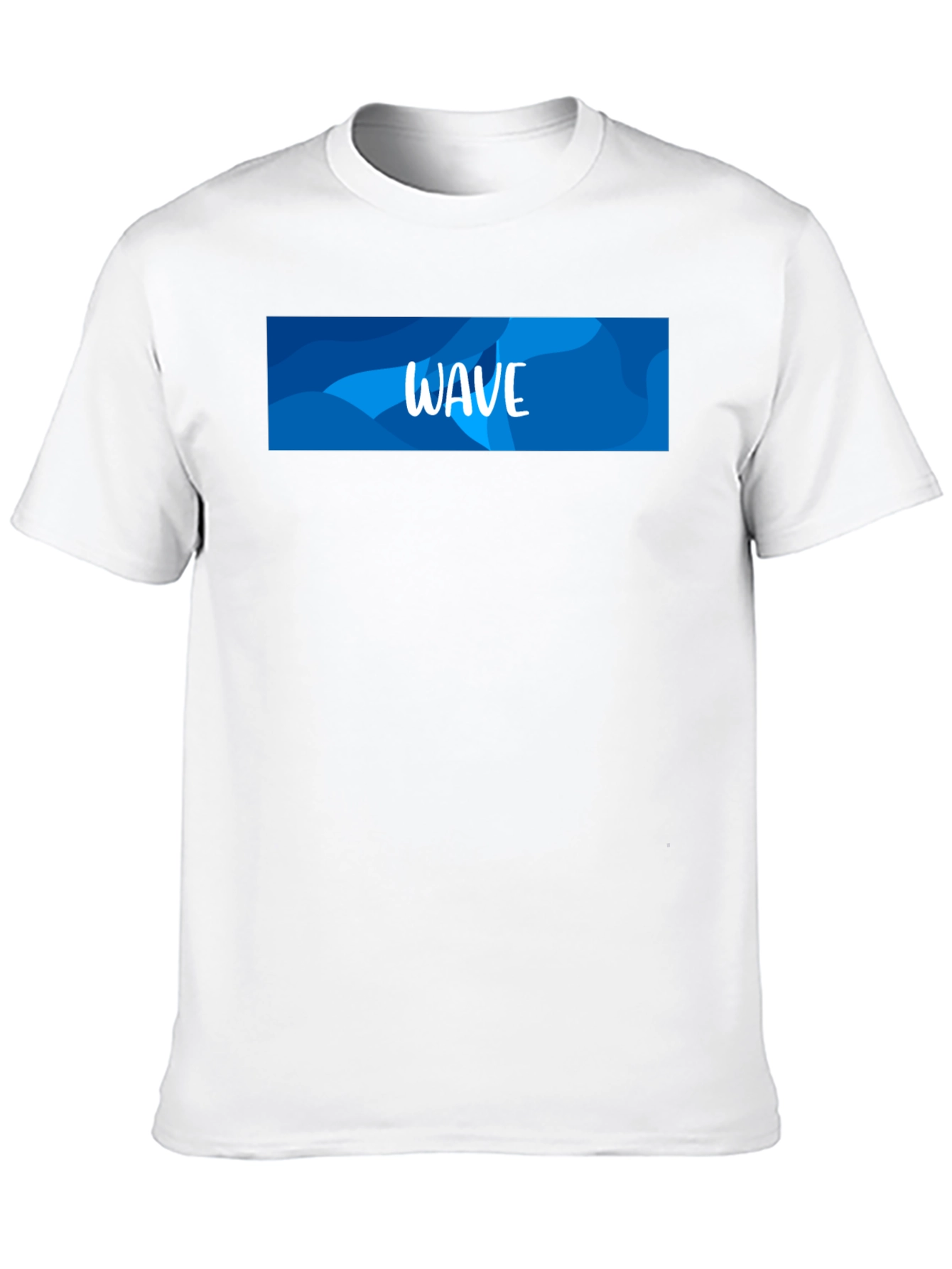 Wave Design Black T-Shirt