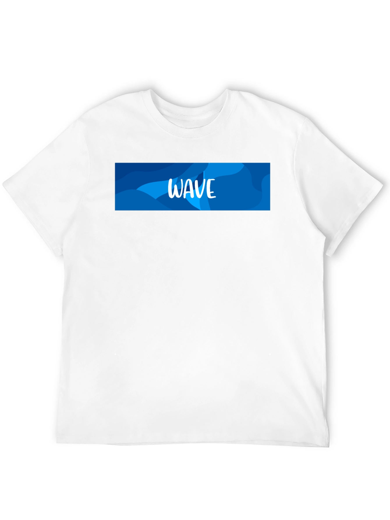 Wave Design Black T-Shirt