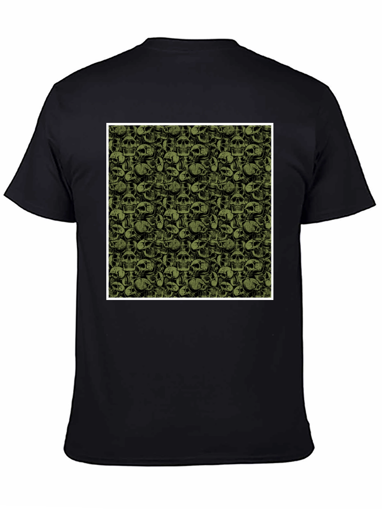 Skull Pattern Tee - Dark & Edgy Style