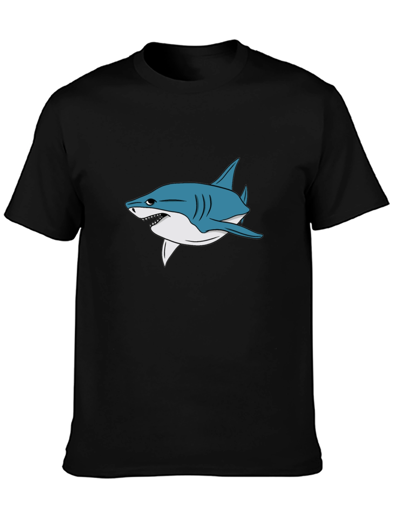 Shark Graphic Black T-Shirt