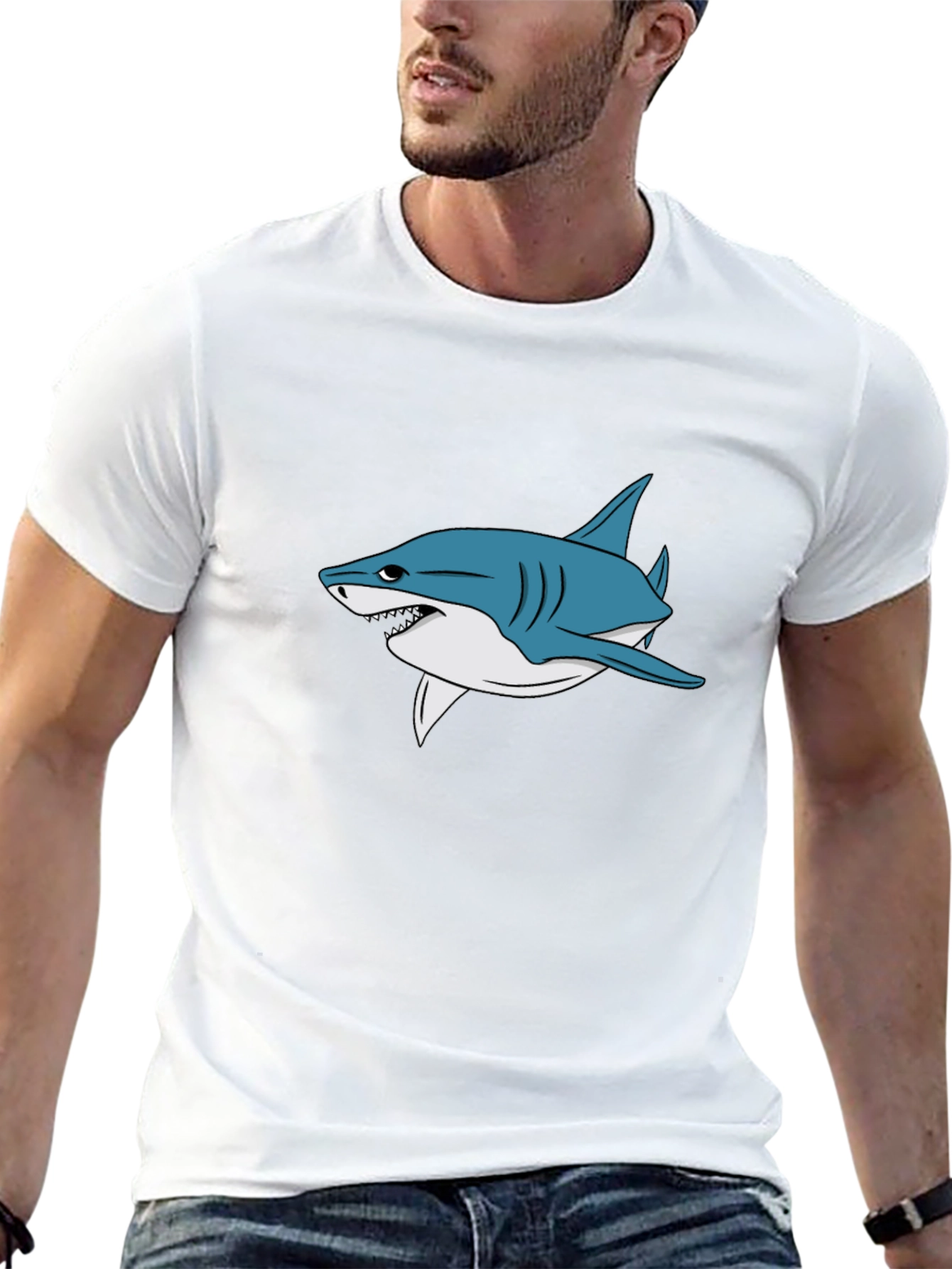 Shark Graphic Black T-Shirt