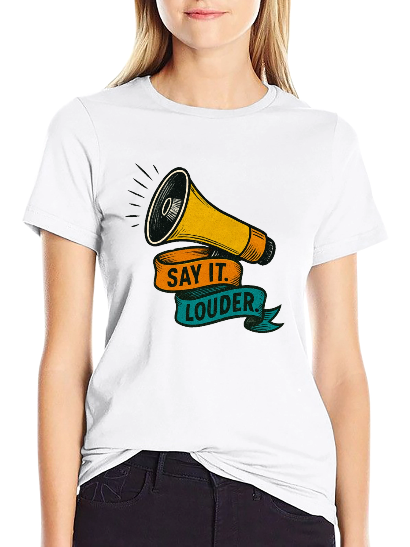 Say It Louder Graphic Tee - Bold Statement Shirt